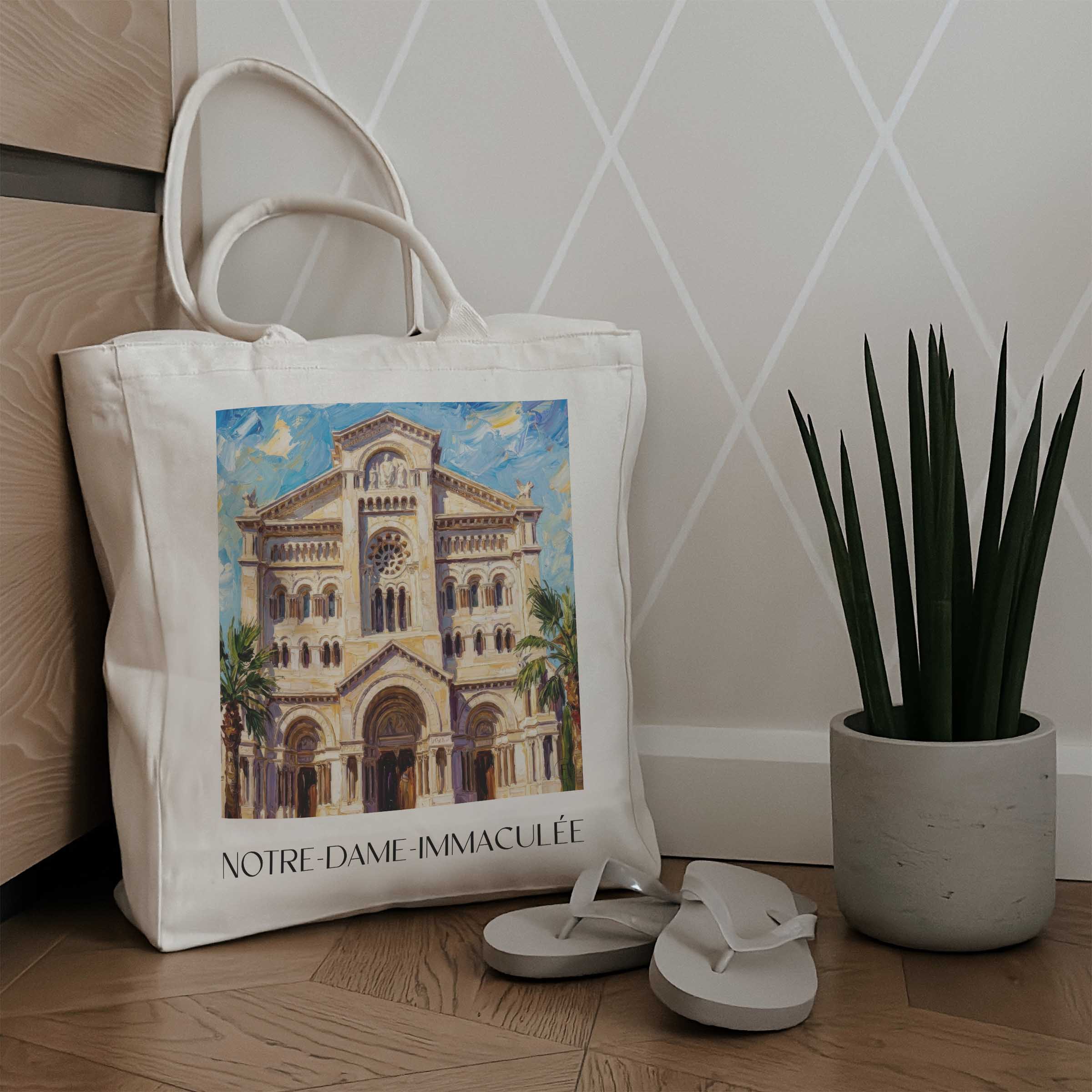 notre-dame-immaculée-monaco-monaco-einkaufstasche-oil-painting-oelgemaelde