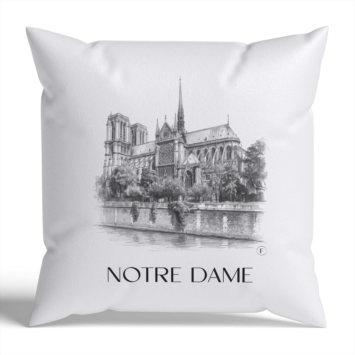 notre-dame-frankreich-frankreich-kissenbezug-bleistift-zeichnung-drawing