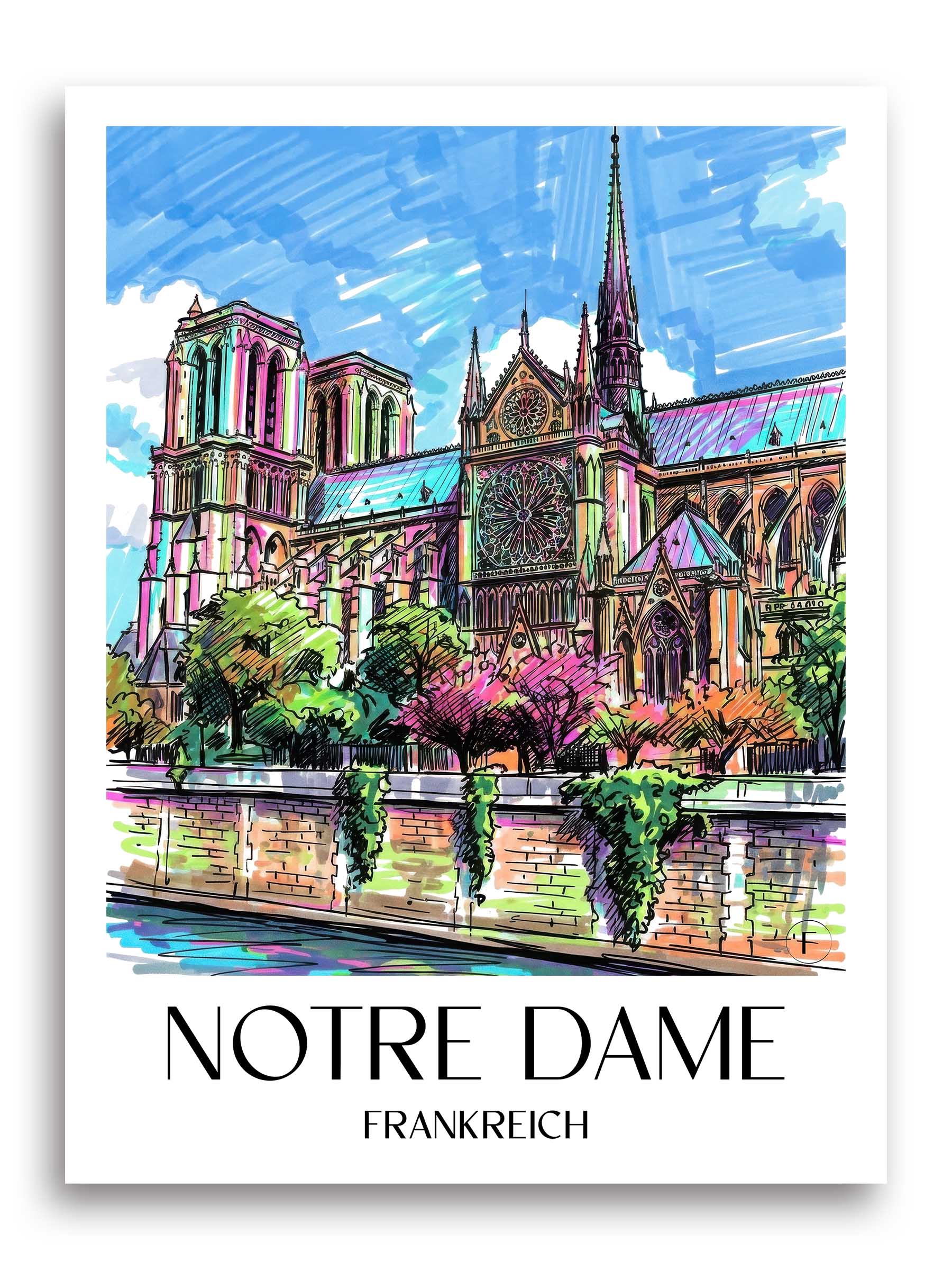notre-dame-frankreich-poster-graffiti