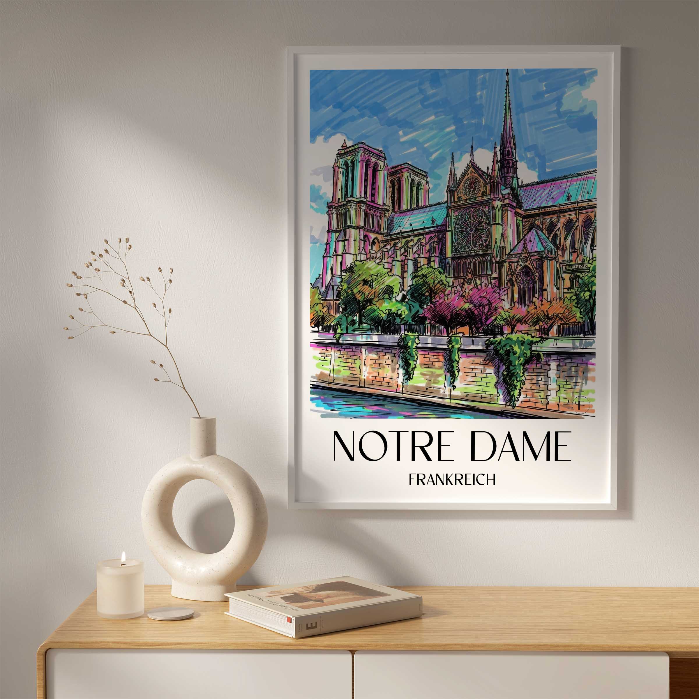 notre-dame-frankreich-poster-graffiti