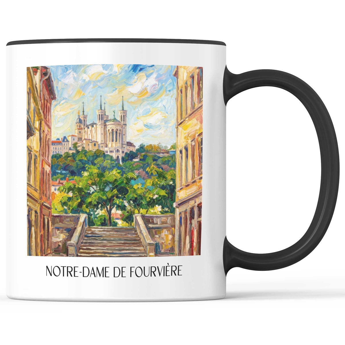 notre-dame-de-fourvière-lyon-frankreich-kaffeebecher-oil-painting-oelgemaelde