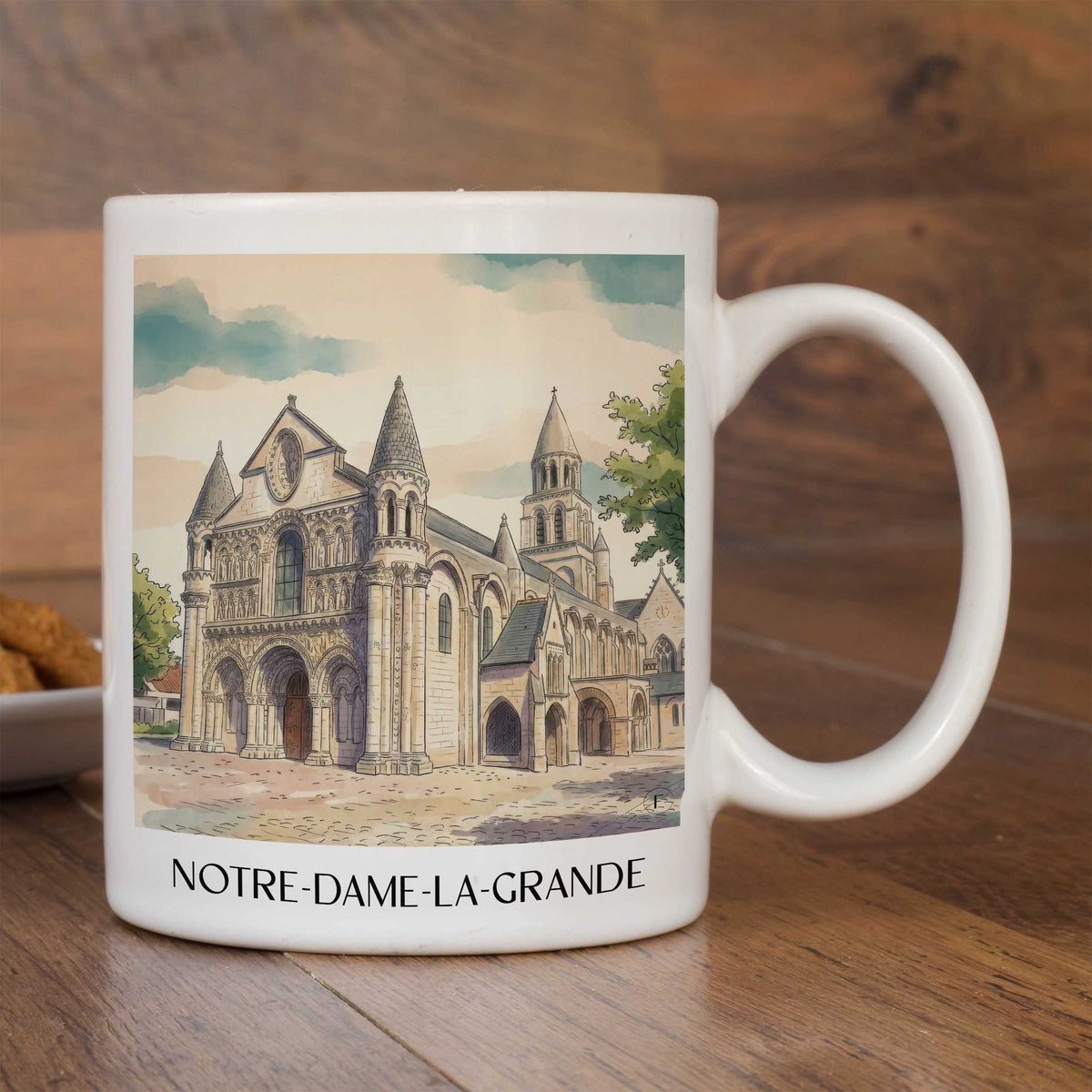 notre-dame-la-grande-poitiers-frankreich-kaffeebecher-aquarell