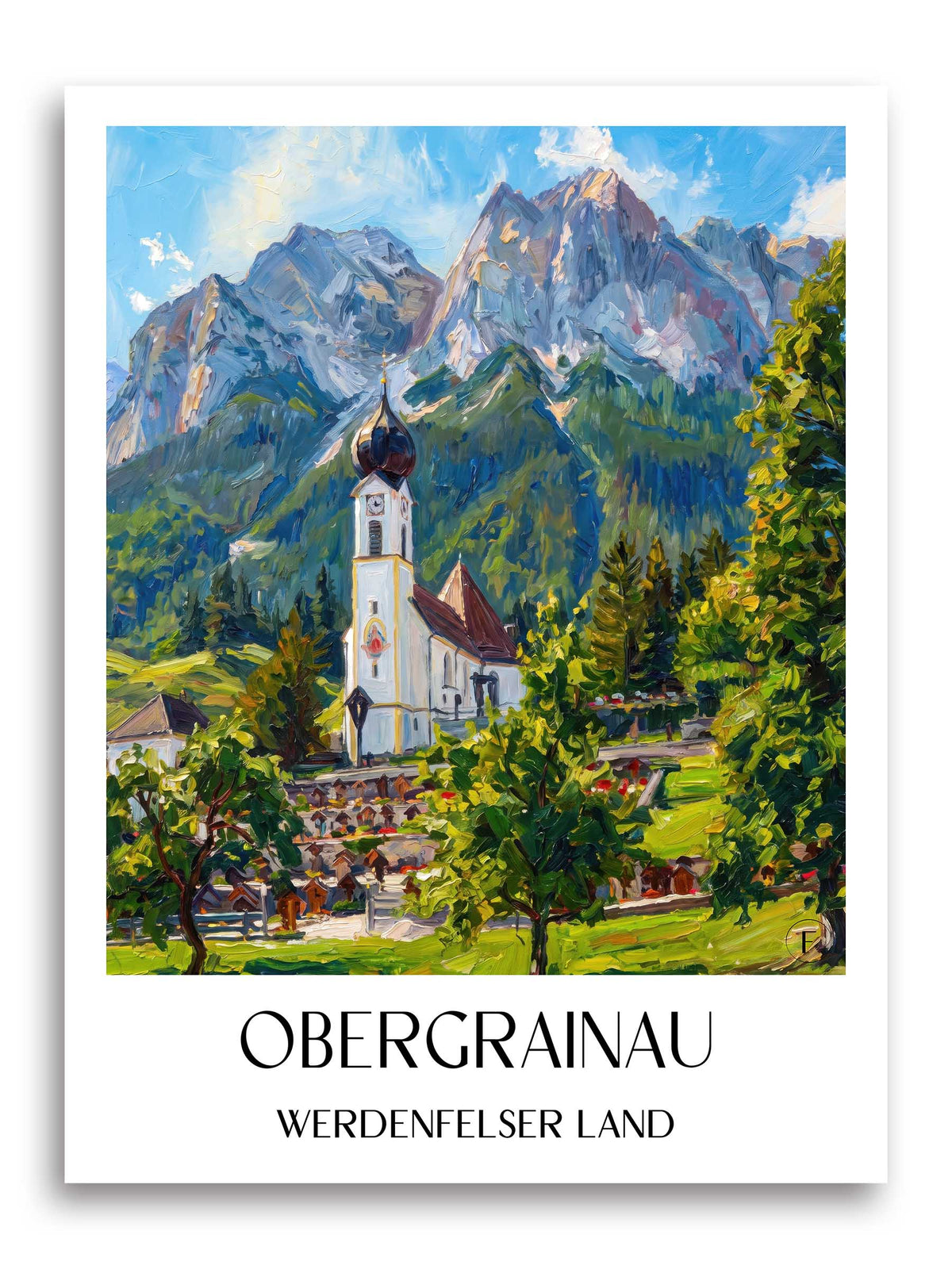 obergrainau-werdenfelser-land-deutschland-poster-oil-painting-oelgemaelde