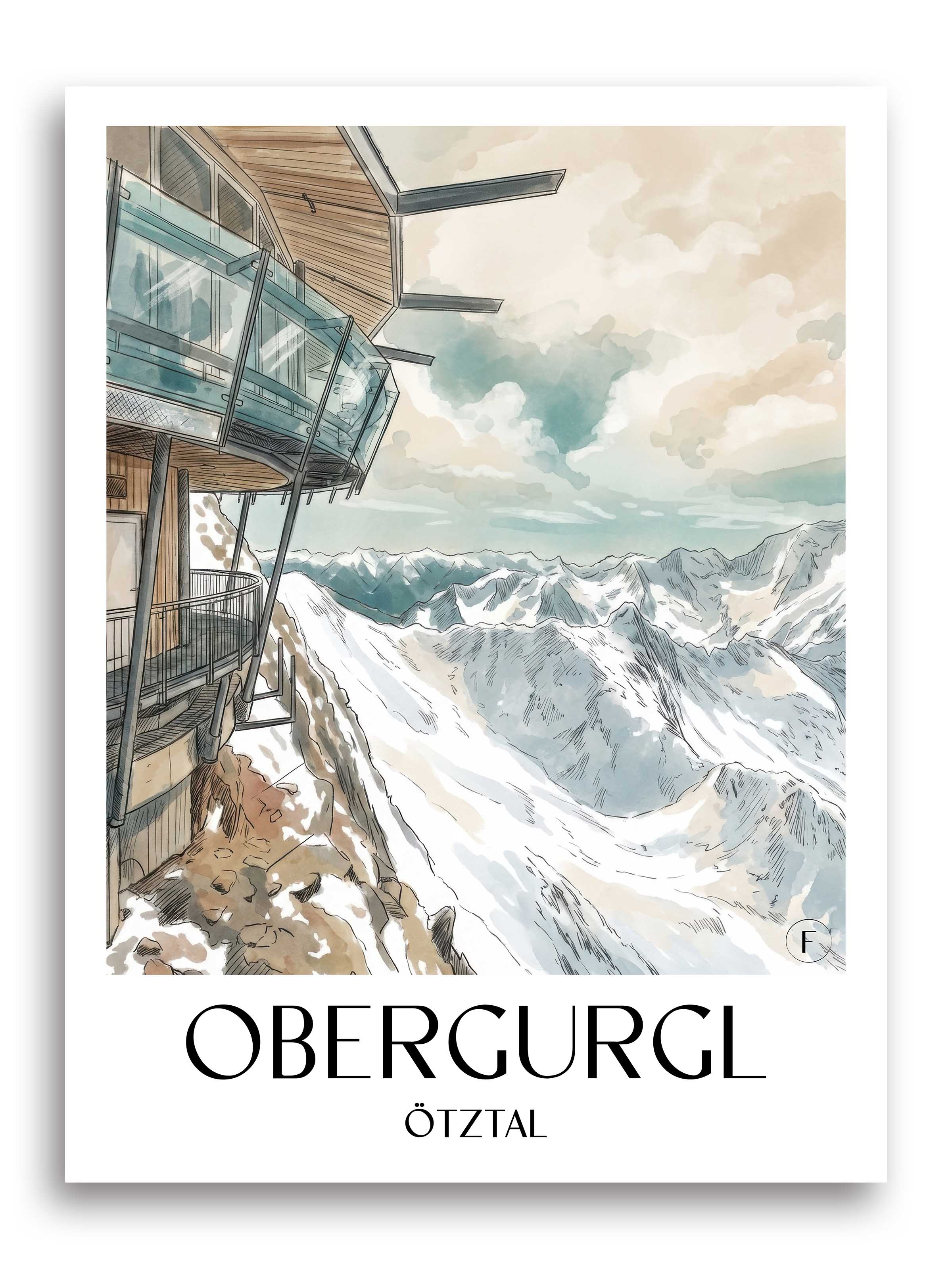obergurgl-ötztal-österreich-poster-aquarell