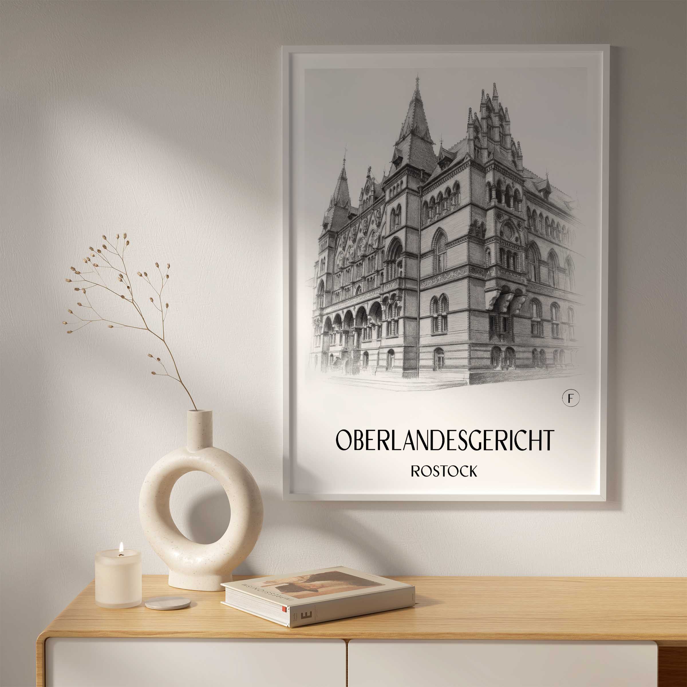 oberlandesgericht-rostock-deutschland-poster-bleistift-zeichnung-drawing