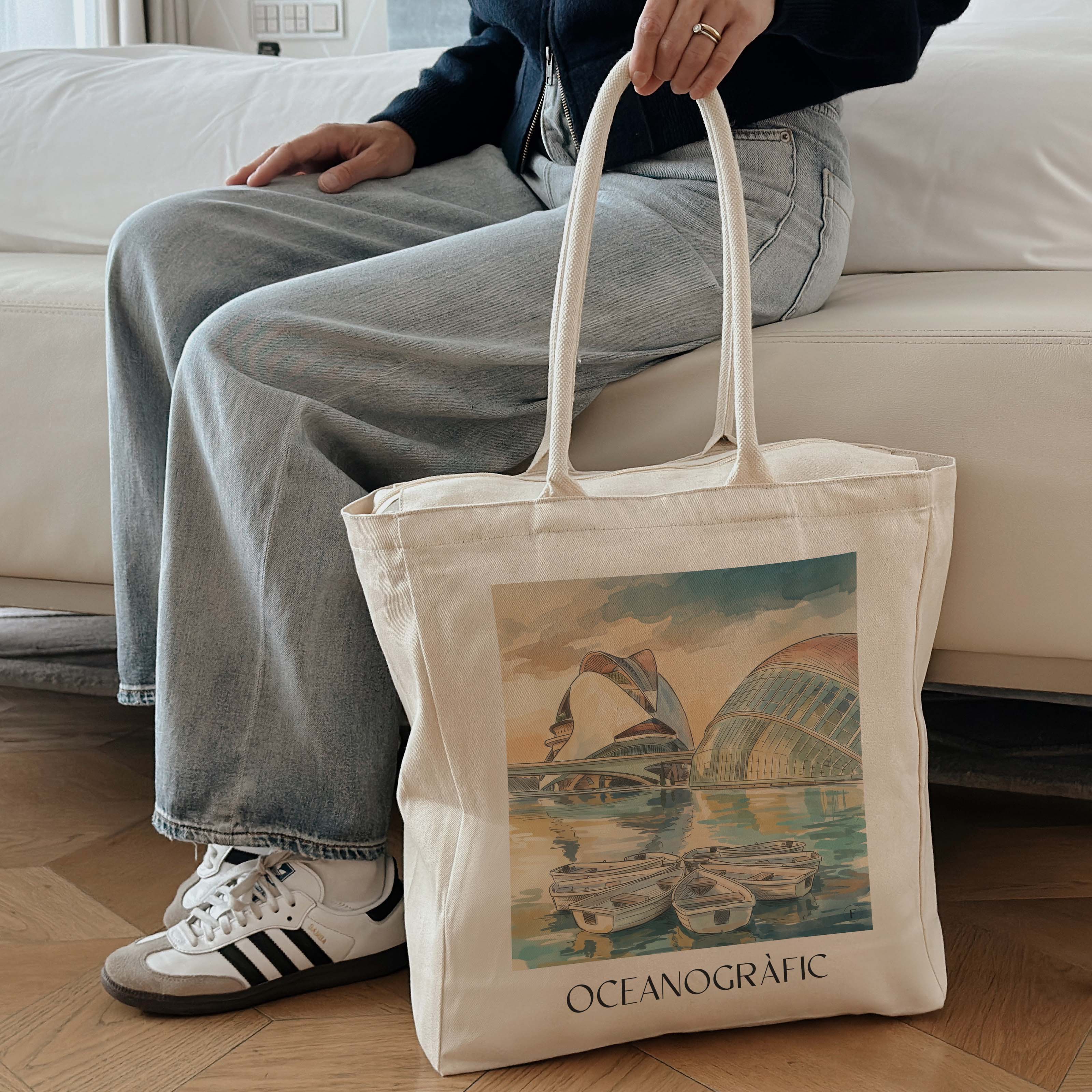 oceanogràfic-(valencia)-valencia-spanien-einkaufstasche-aquarell
