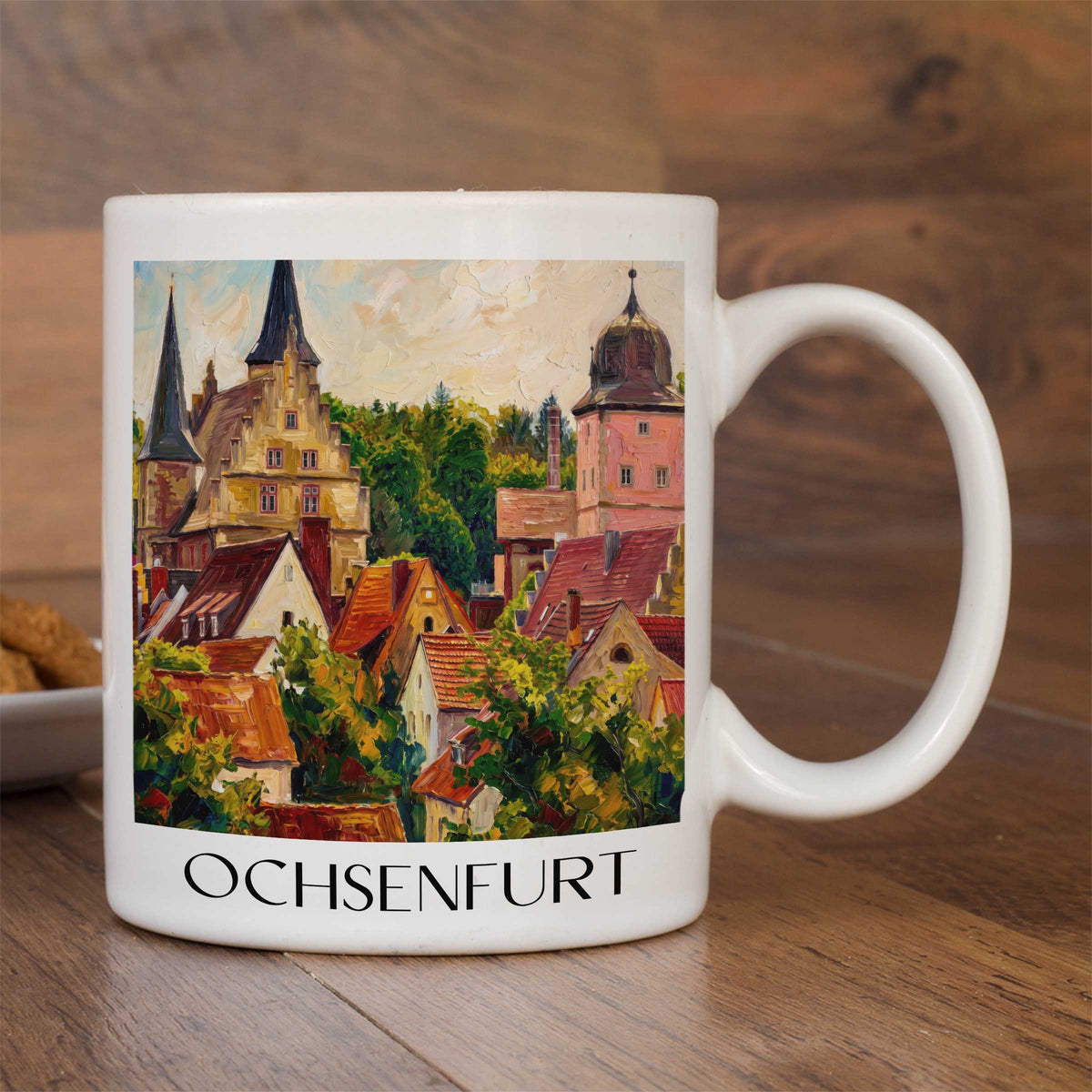 ochsenfurt-mainfranken-deutschland-kaffeebecher-oil-painting-oelgemaelde