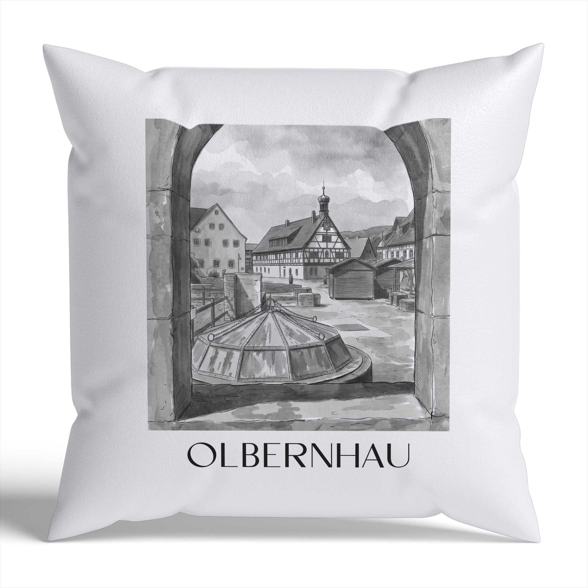olbernhau-erzgebirge-deutschland-kissenbezug-aquarell-schwarz-weiss