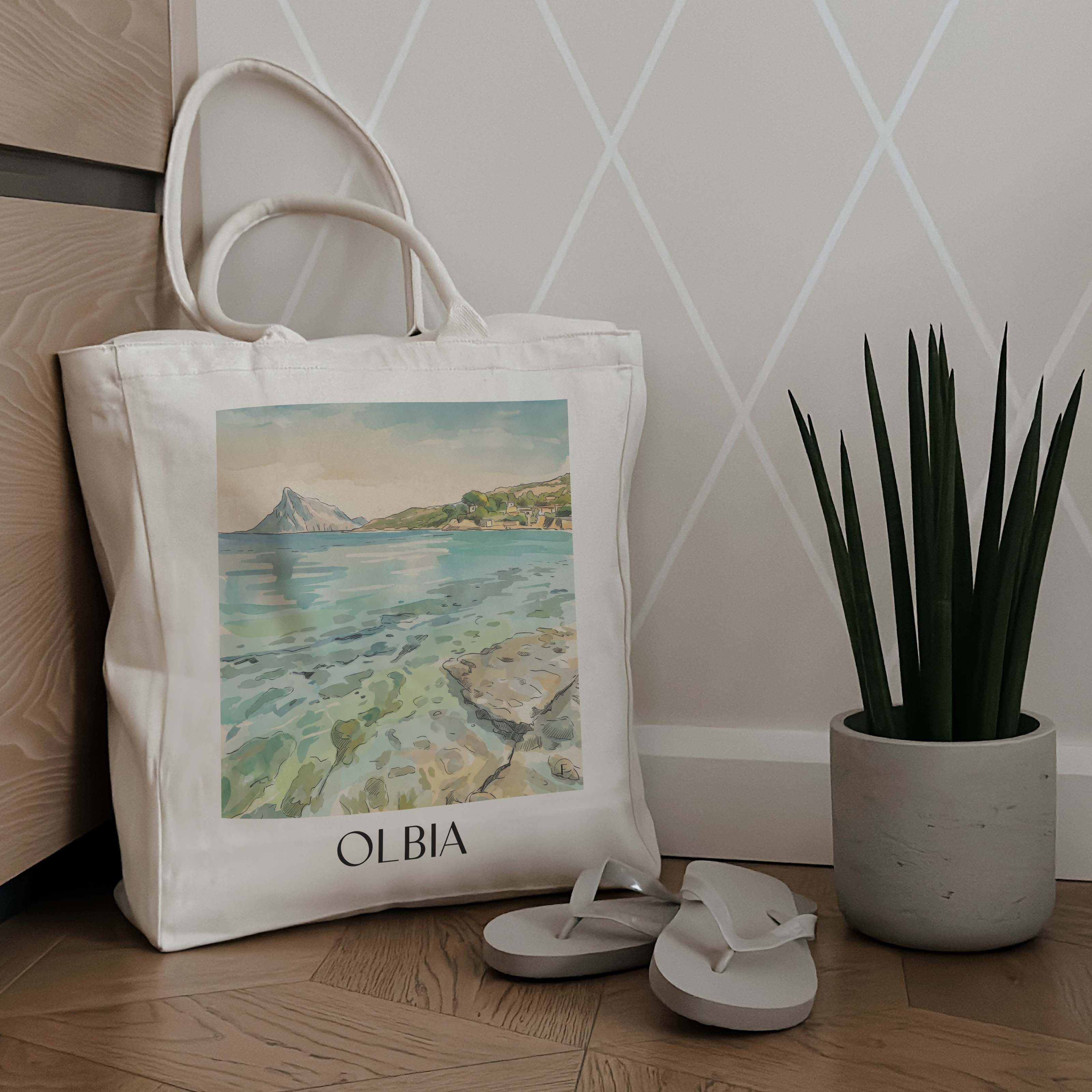 olbia-italien-einkaufstasche-aquarell