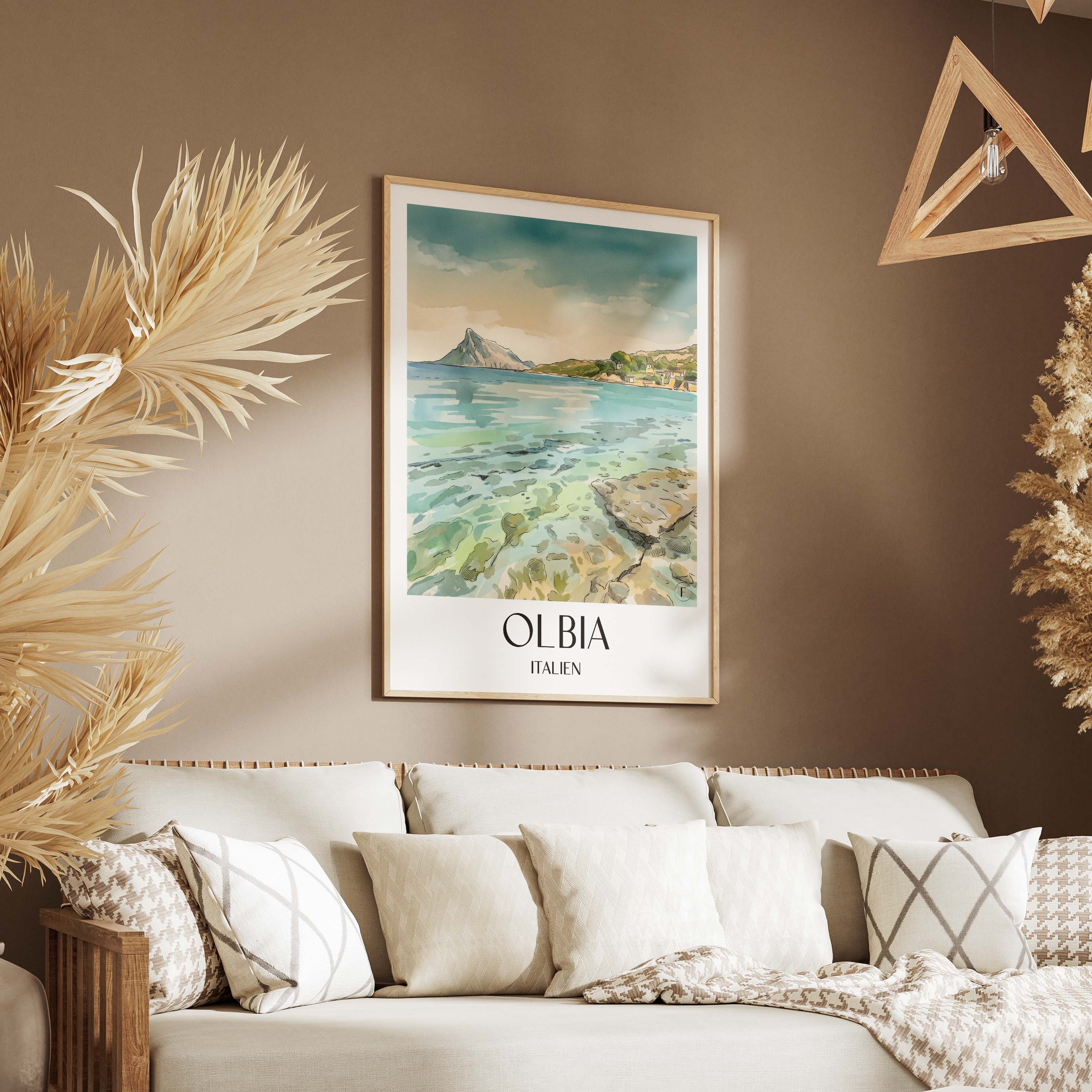 olbia-italien-poster-aquarell