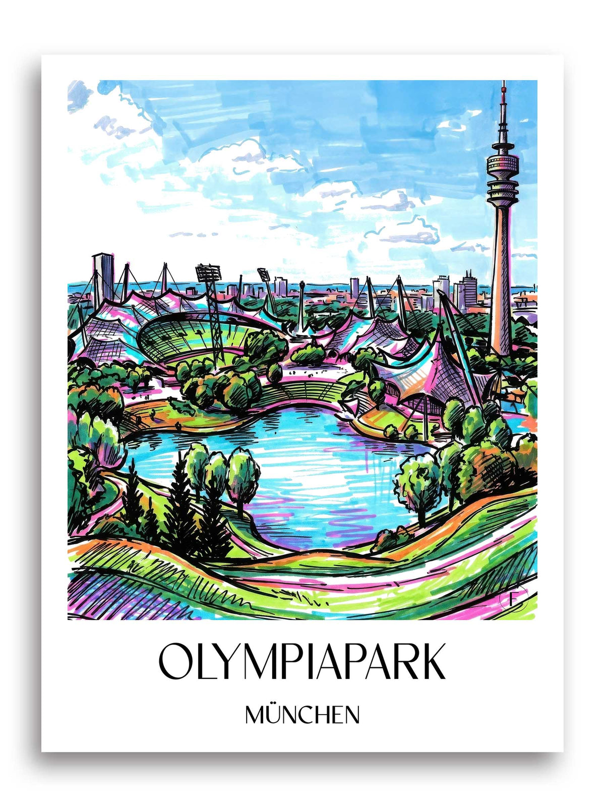 olympiapark-münchen-deutschland-poster-graffiti