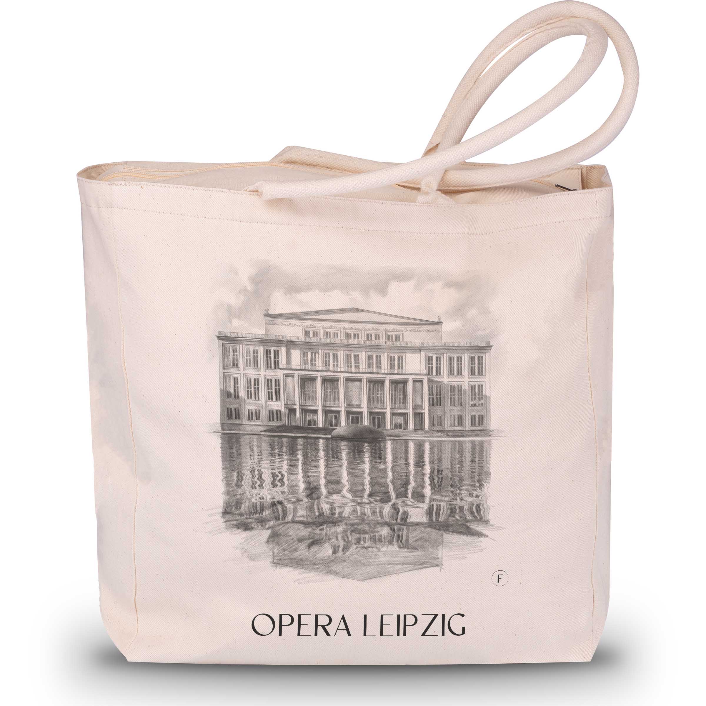 Oper Shopping Tasche - Leipzig - Deutschland Tote Bag - Einkaufstasche im Zeichnung Stil