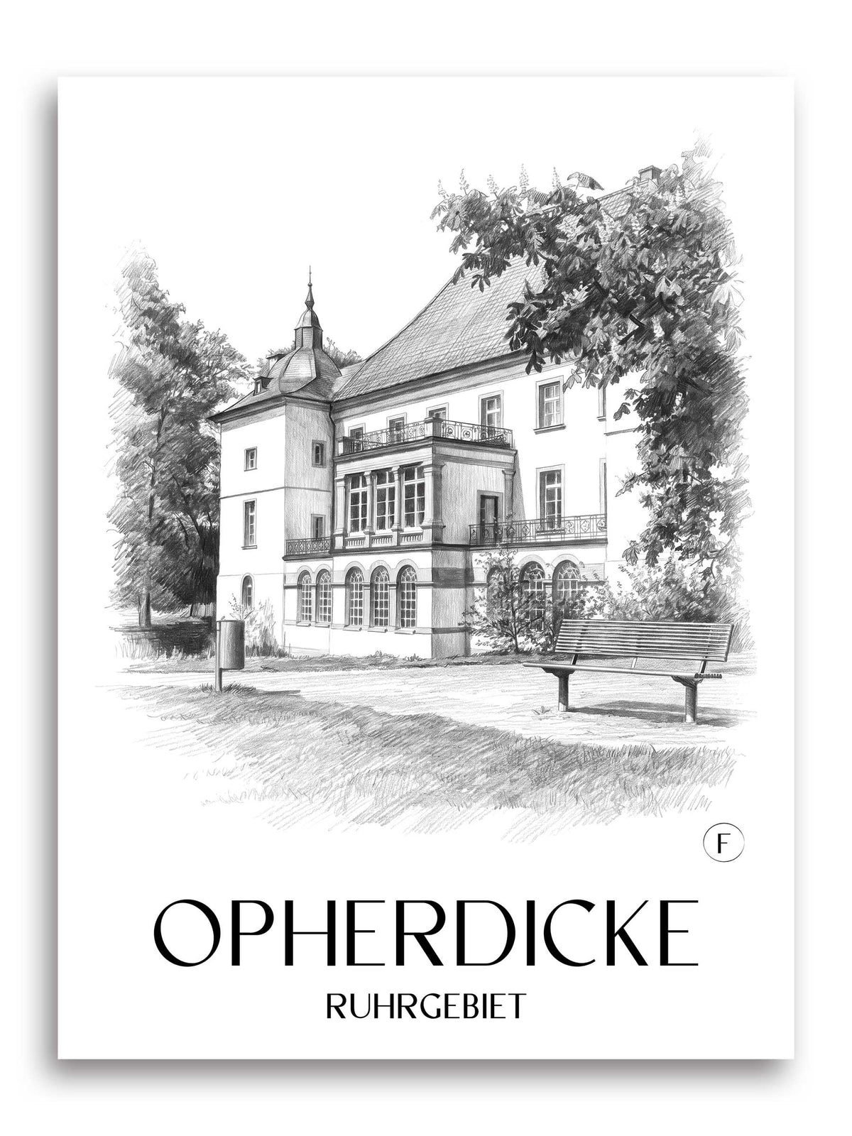 opherdicke-ruhrgebiet-deutschland-poster-bleistift-zeichnung-drawing