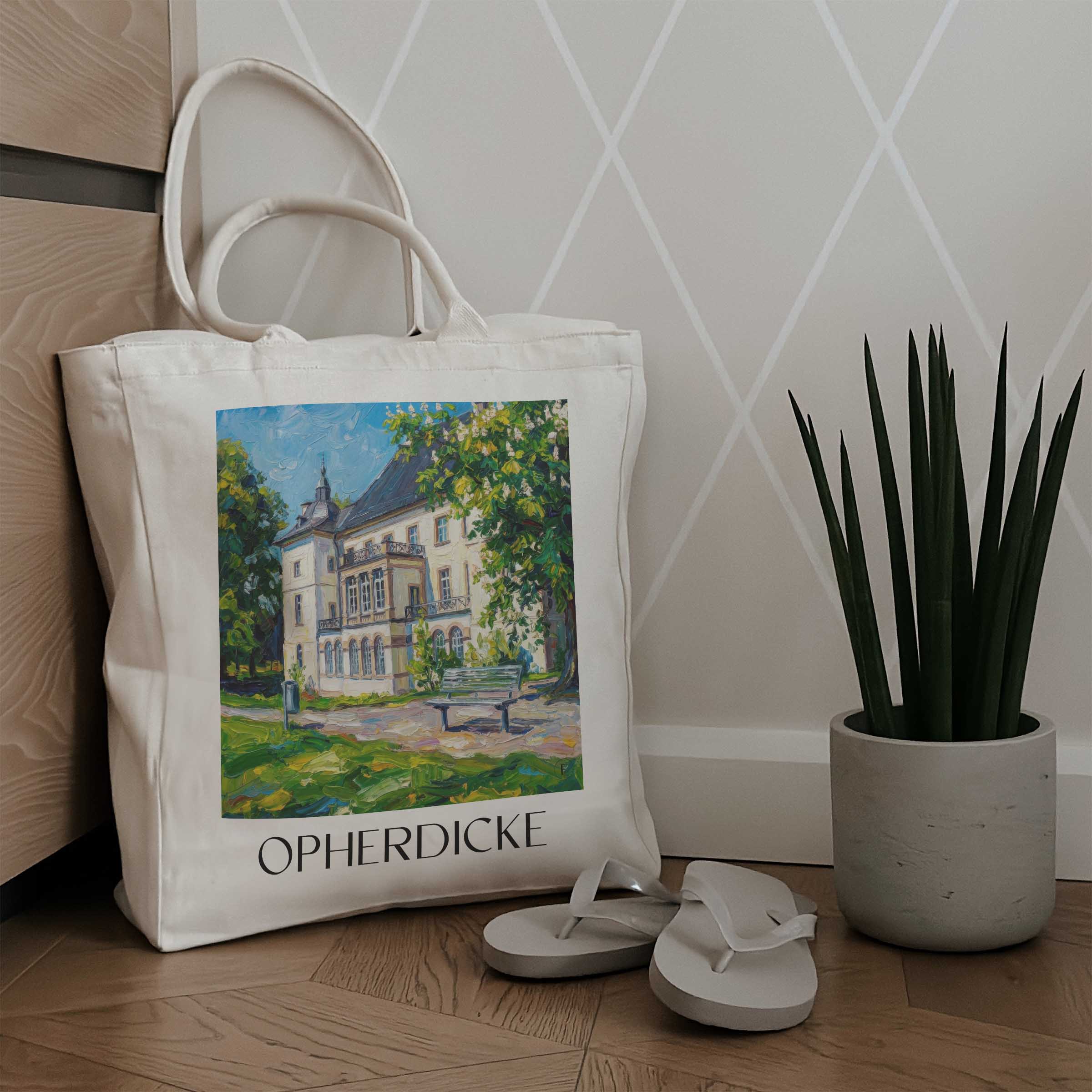 opherdicke-ruhrgebiet-deutschland-einkaufstasche-oil-painting-oelgemaelde