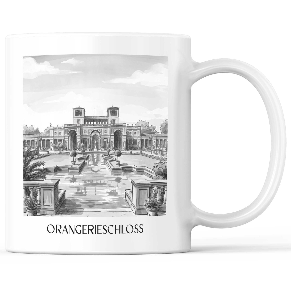 orangerieschloss-potsdam-deutschland-kaffeebecher-aquarell-schwarz-weiss