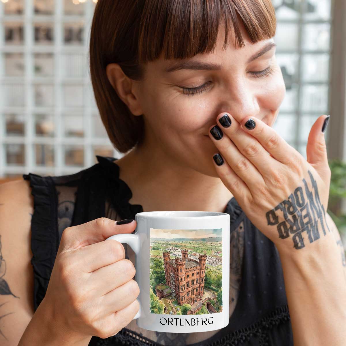 ortenberg-baden-württemberg-deutschland-kaffeebecher-aquarell