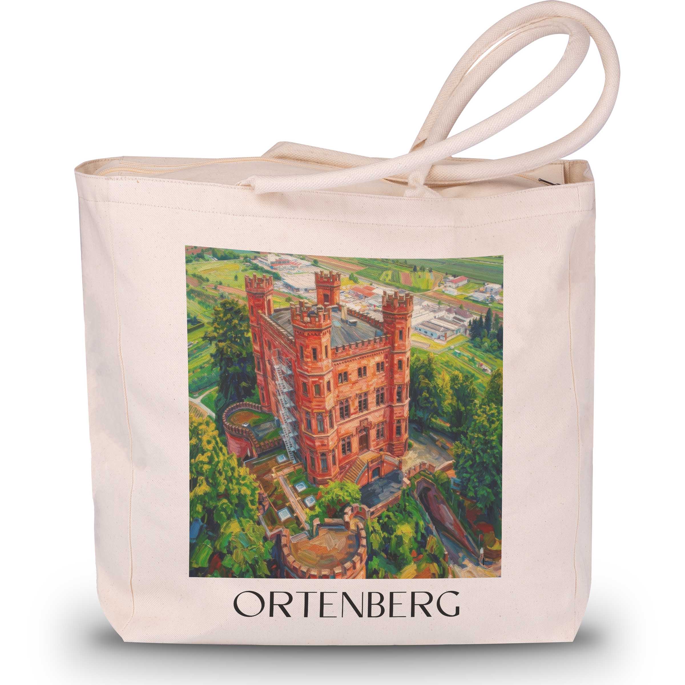 Ortenberg Shopping Tasche - Baden-Württemberg - Deutschland Tote Bag - Einkaufstasche im Ölgemälde Stil - favplace