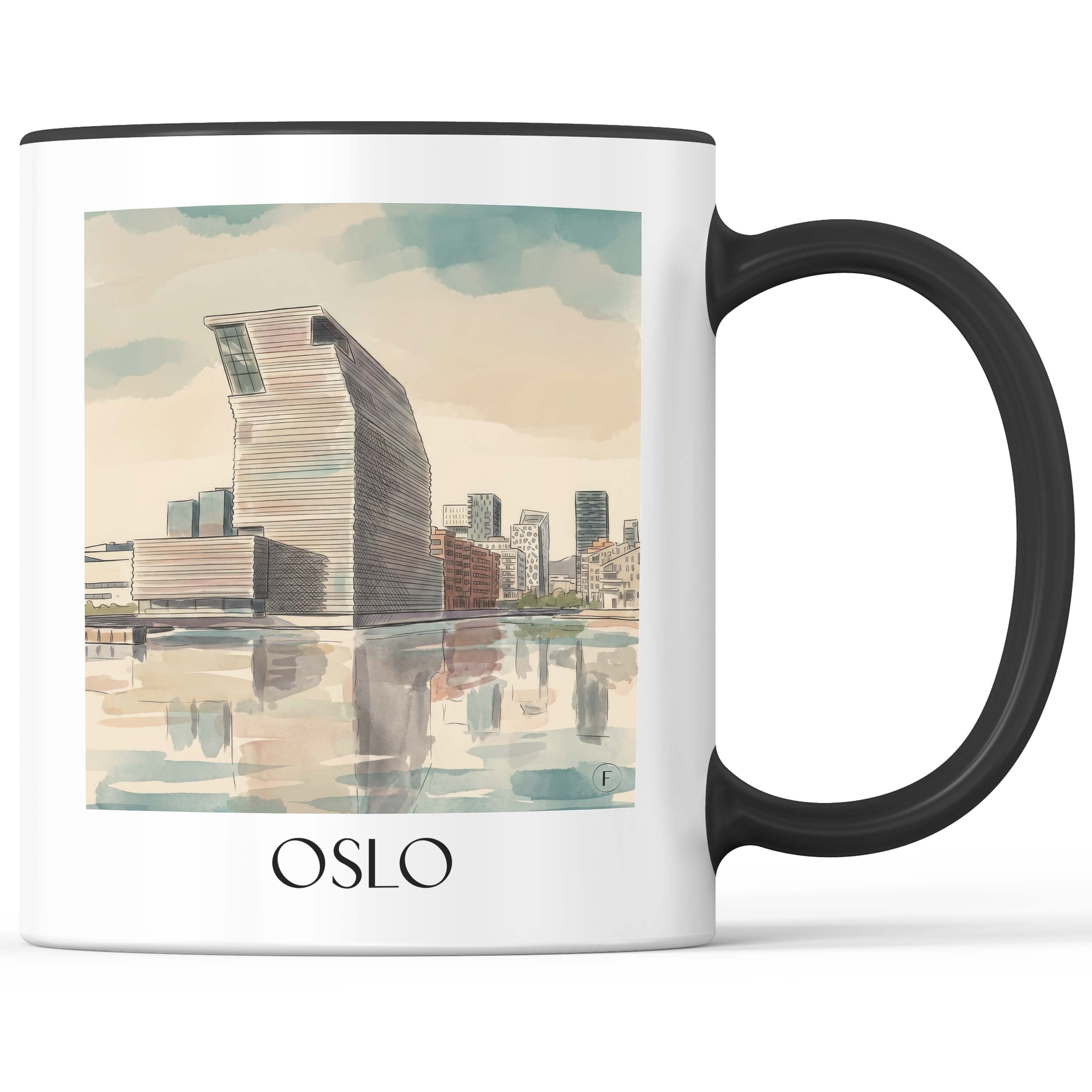 oslo-norwegen-kaffeebecher-aquarell