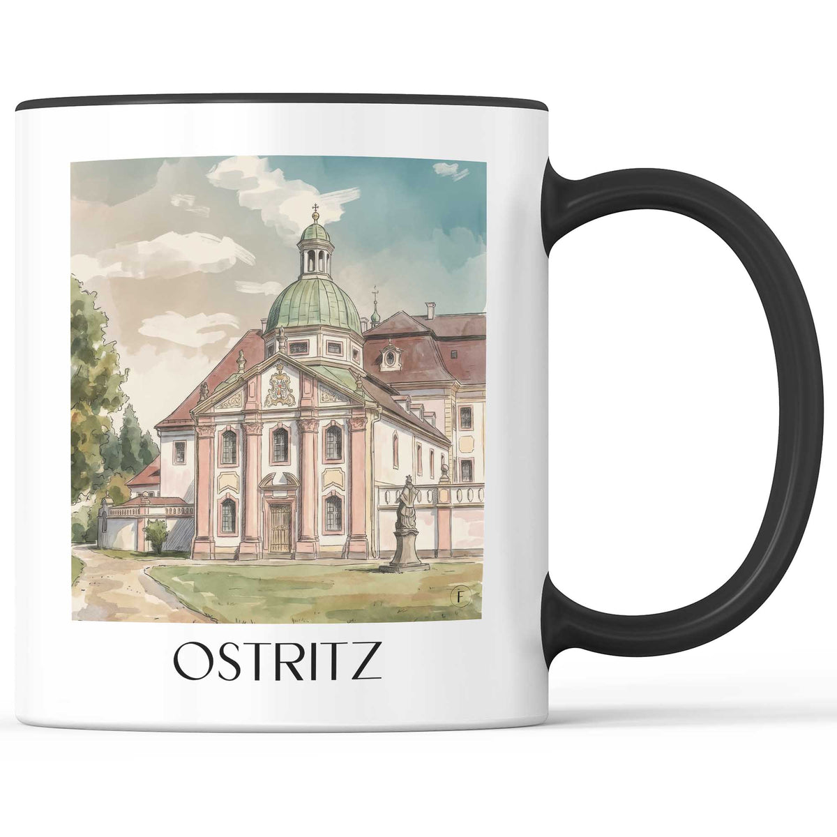 ostritz-oberlausitz-deutschland-kaffeebecher-aquarell