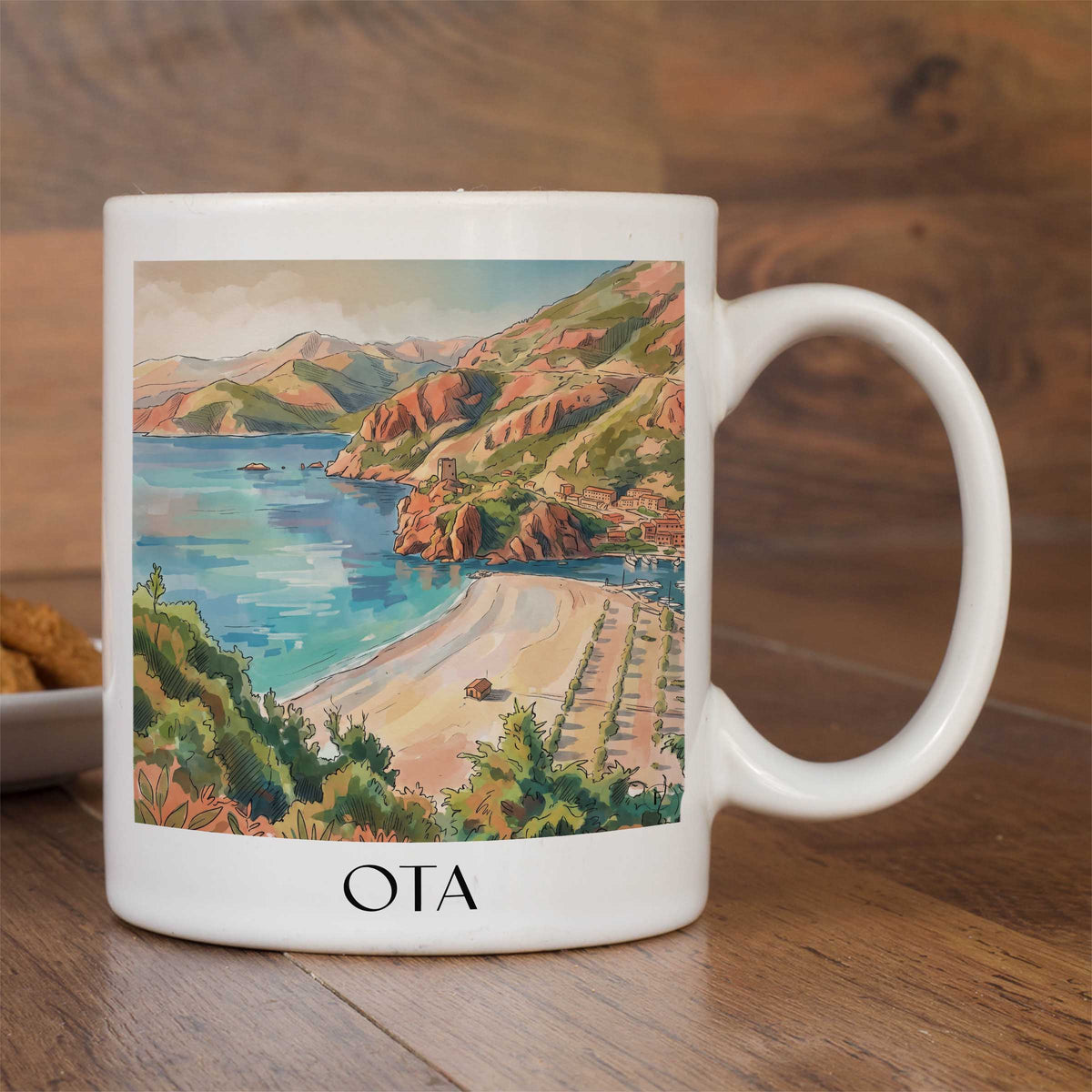 ota-korsika-frankreich-kaffeebecher-aquarell