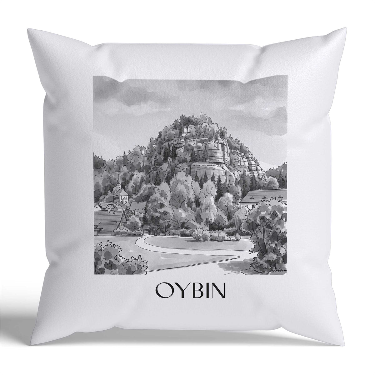 oybin-sachsen-deutschland-kissenbezug-aquarell-schwarz-weiss
