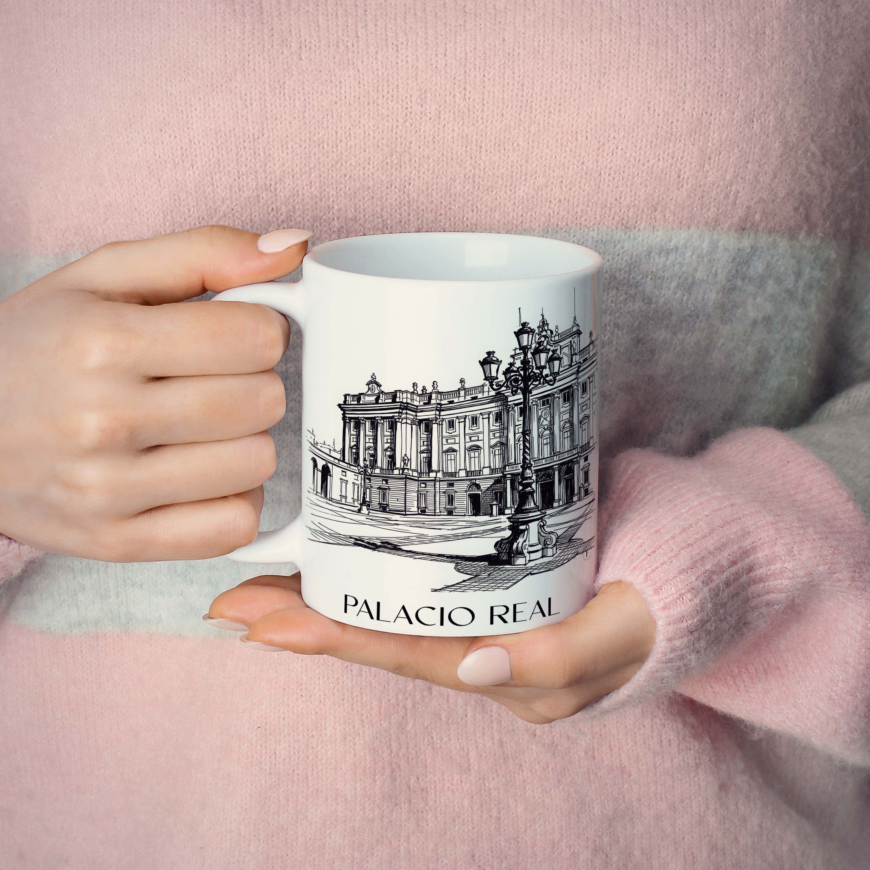 palacio-real-madrid-spanien-kaffeebecher-skizze