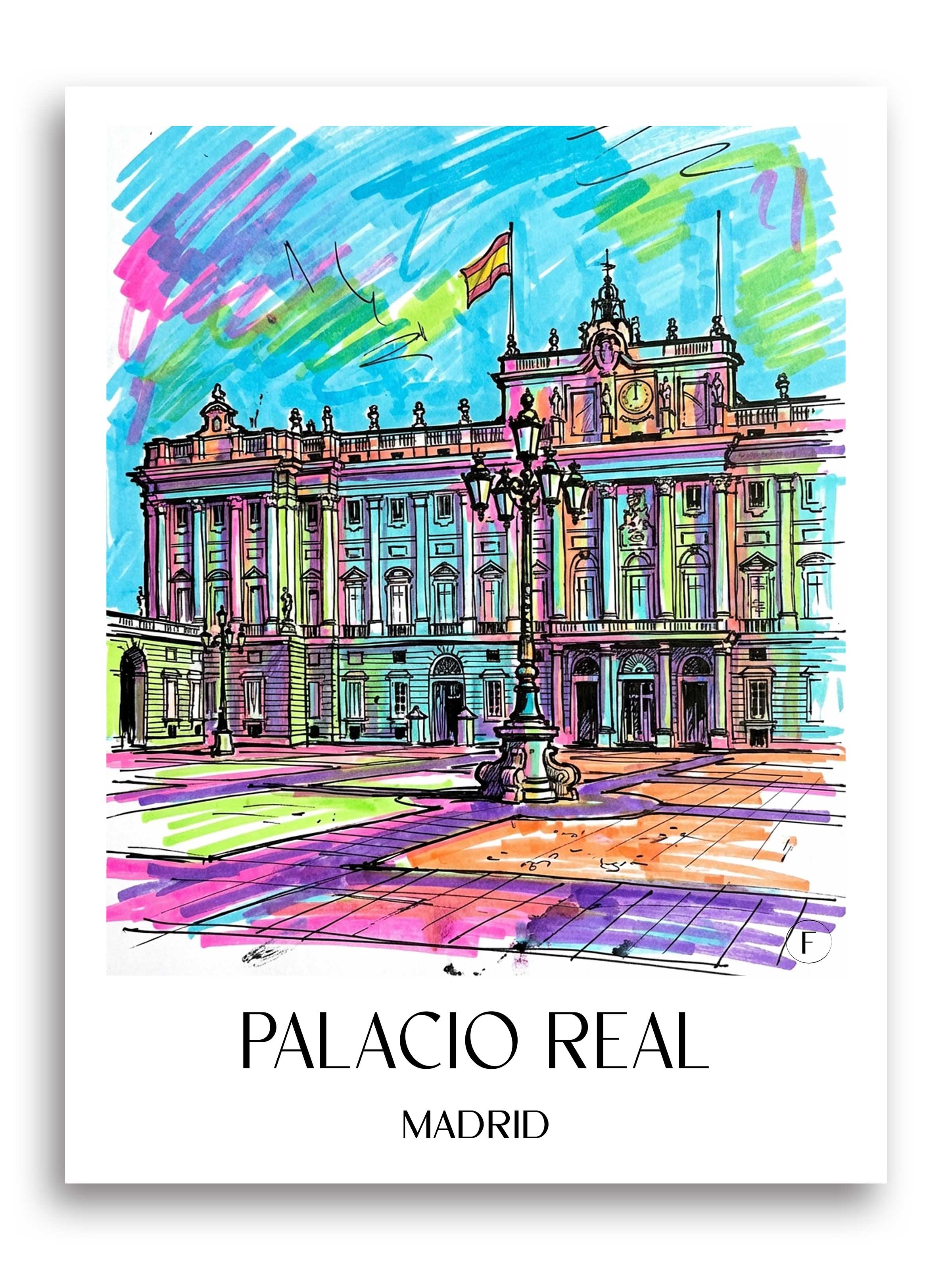 palacio-real-madrid-spanien-poster-graffiti
