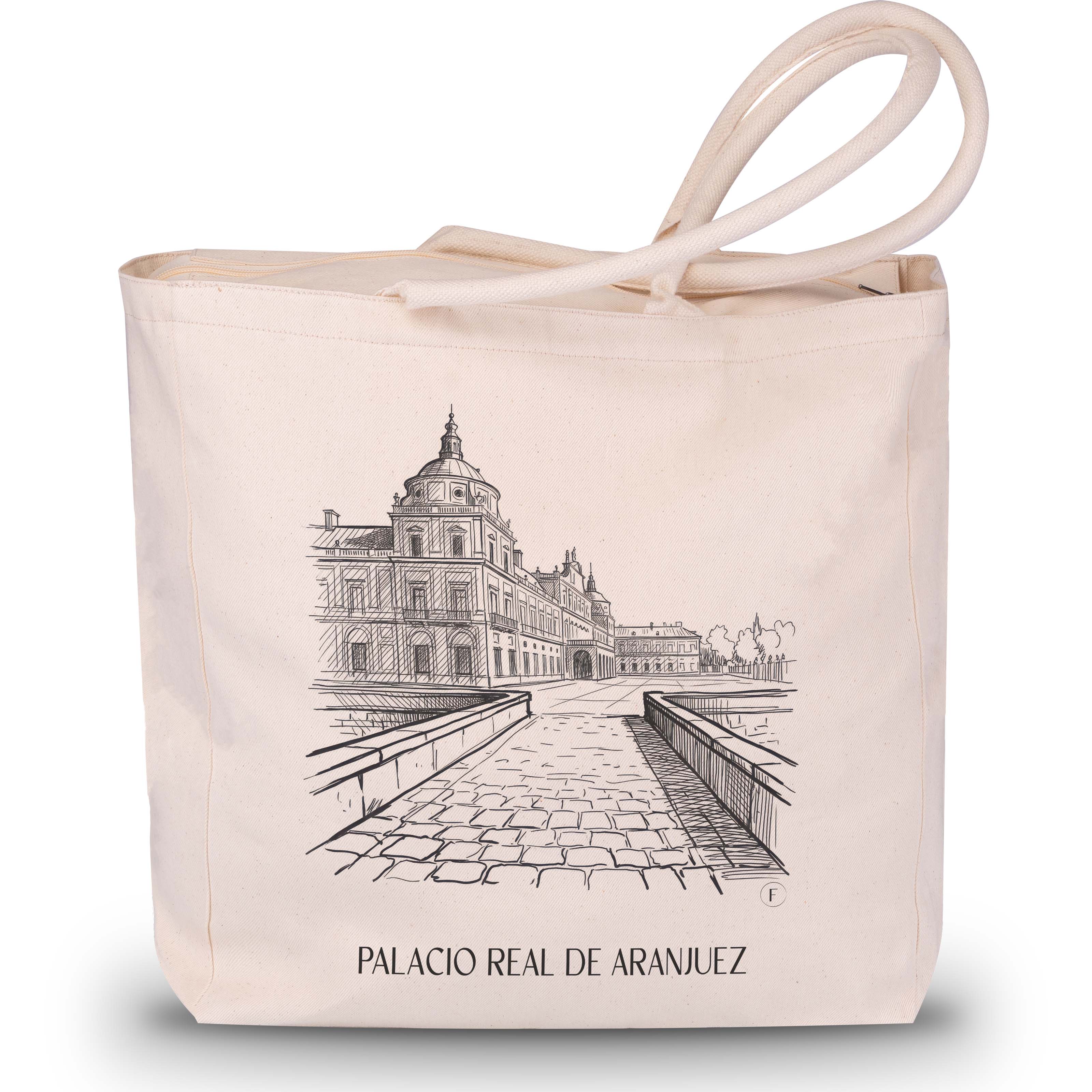 palacio-real-aranjuez-spanien-einkaufstasche-skizze