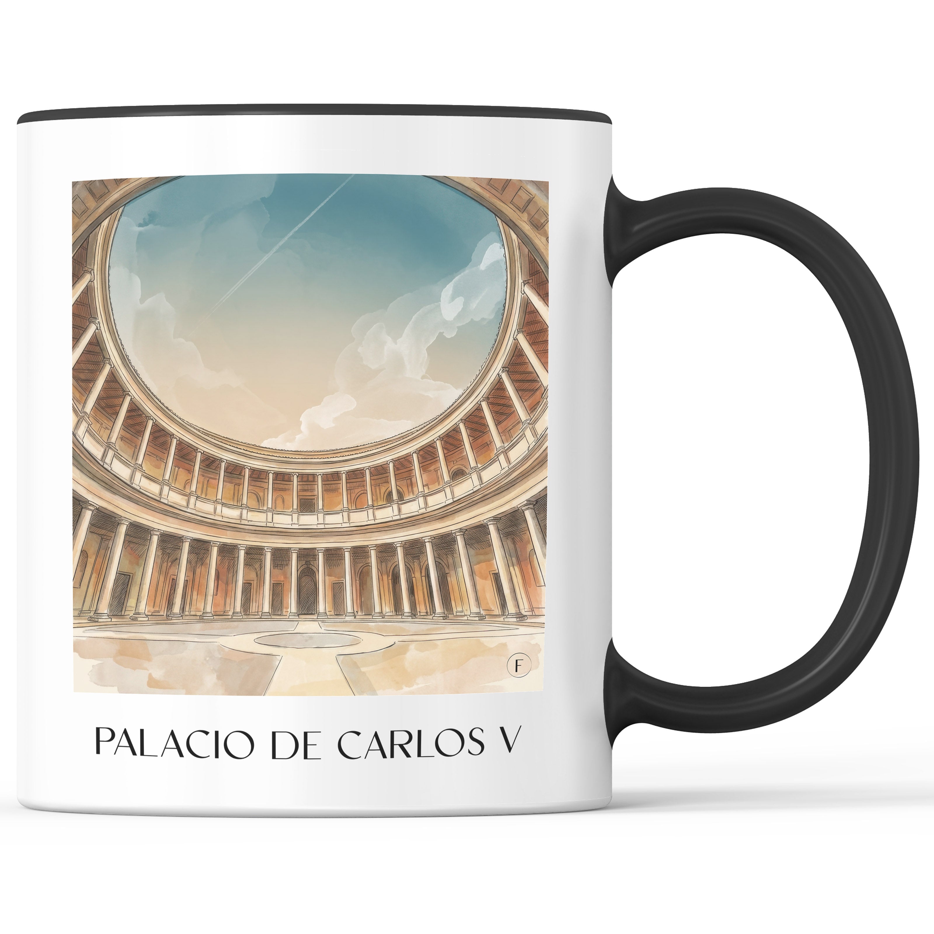 palacio-de-carlos-v-granada-spanien-kaffeebecher-aquarell