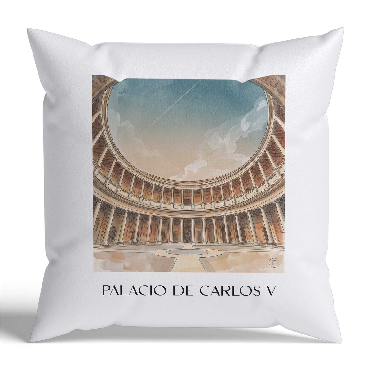palacio-de-carlos-v-granada-spanien-kissenbezug-aquarell