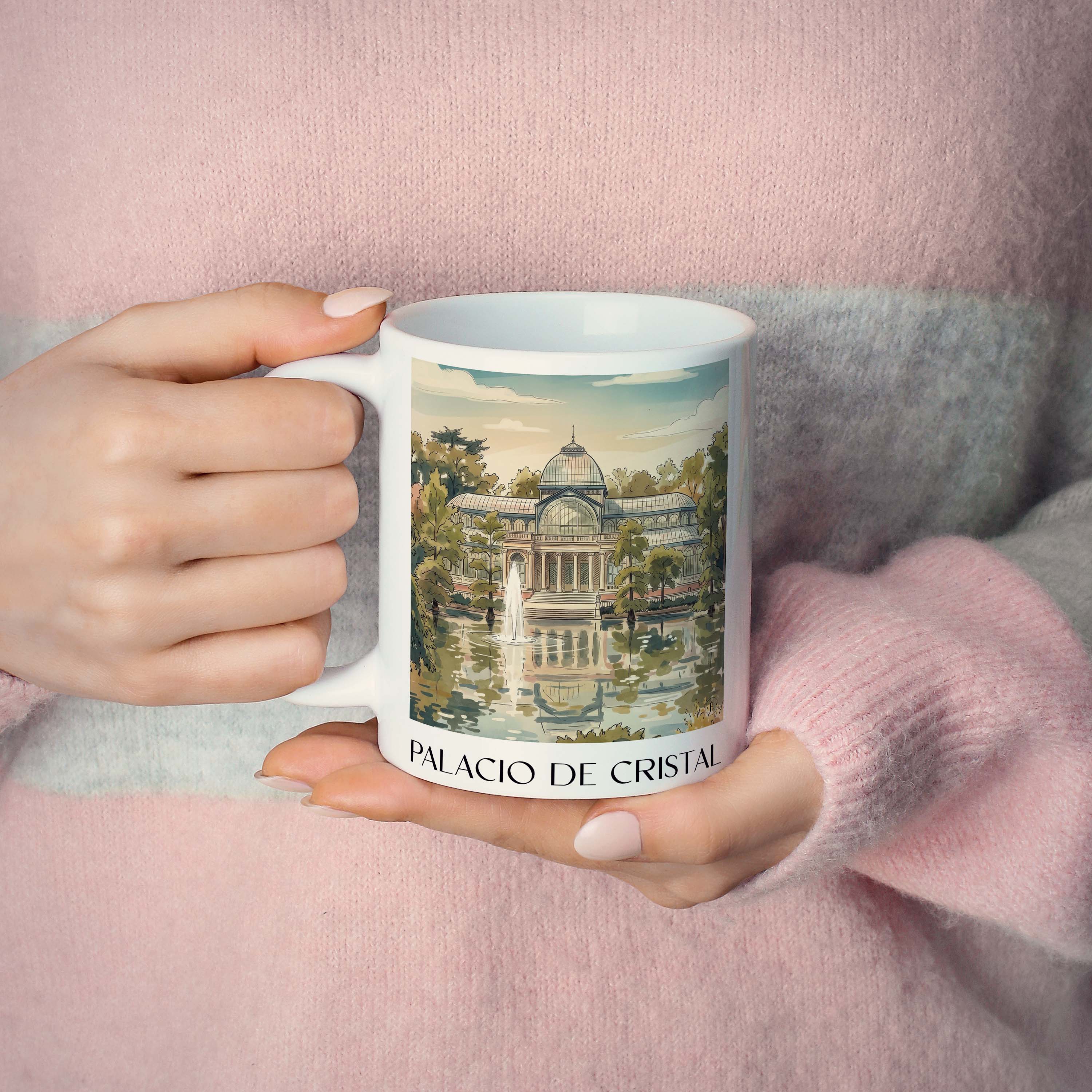 palacio-de-cristal-madrid-spanien-kaffeebecher-aquarell