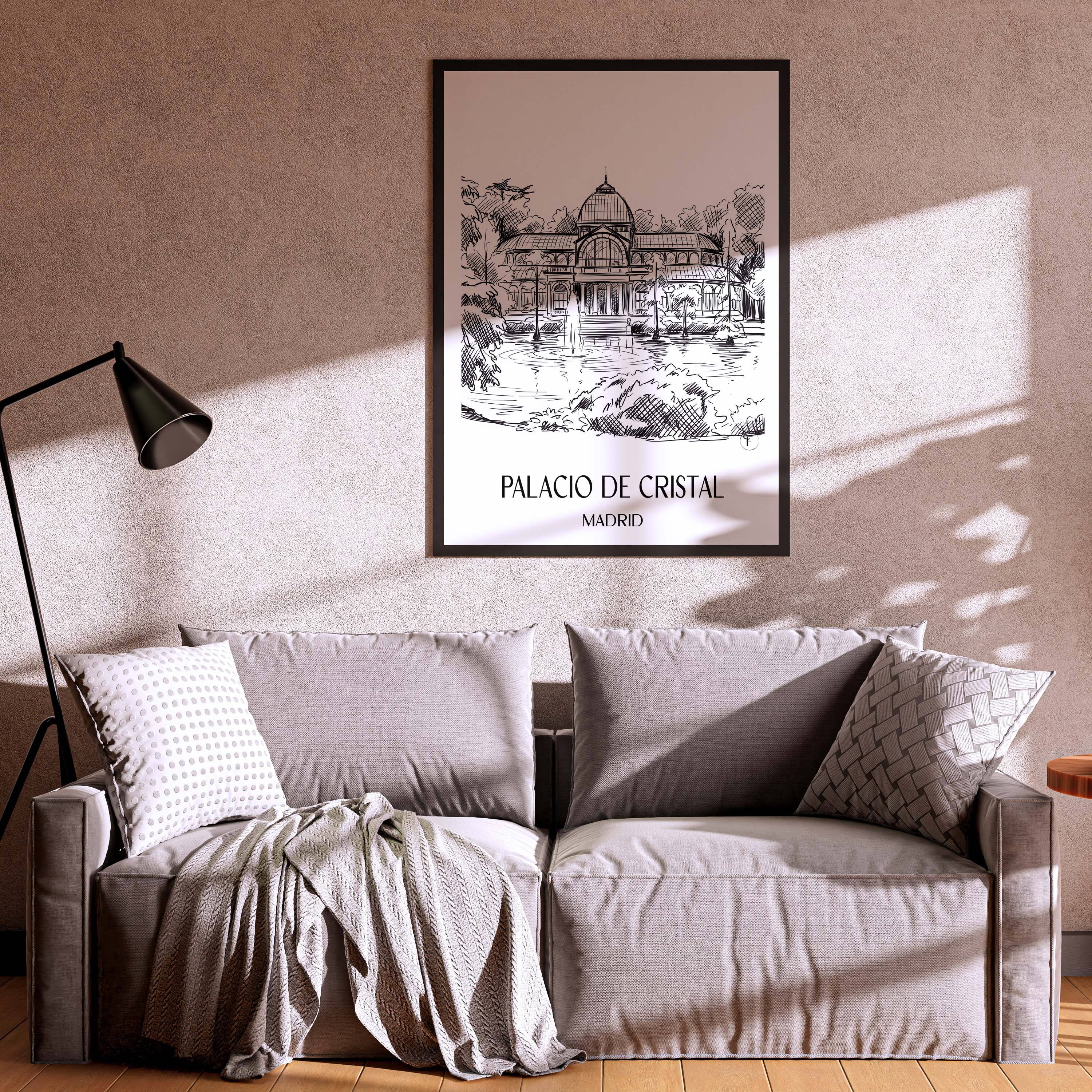 palacio-de-cristal-madrid-spanien-poster-skizze