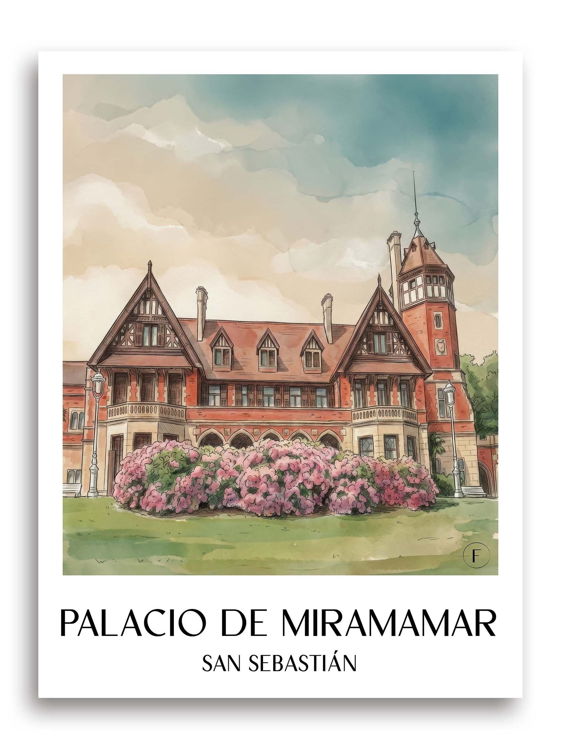 palacio-de-miramar-san-sebastián-spanien-poster-aquarell