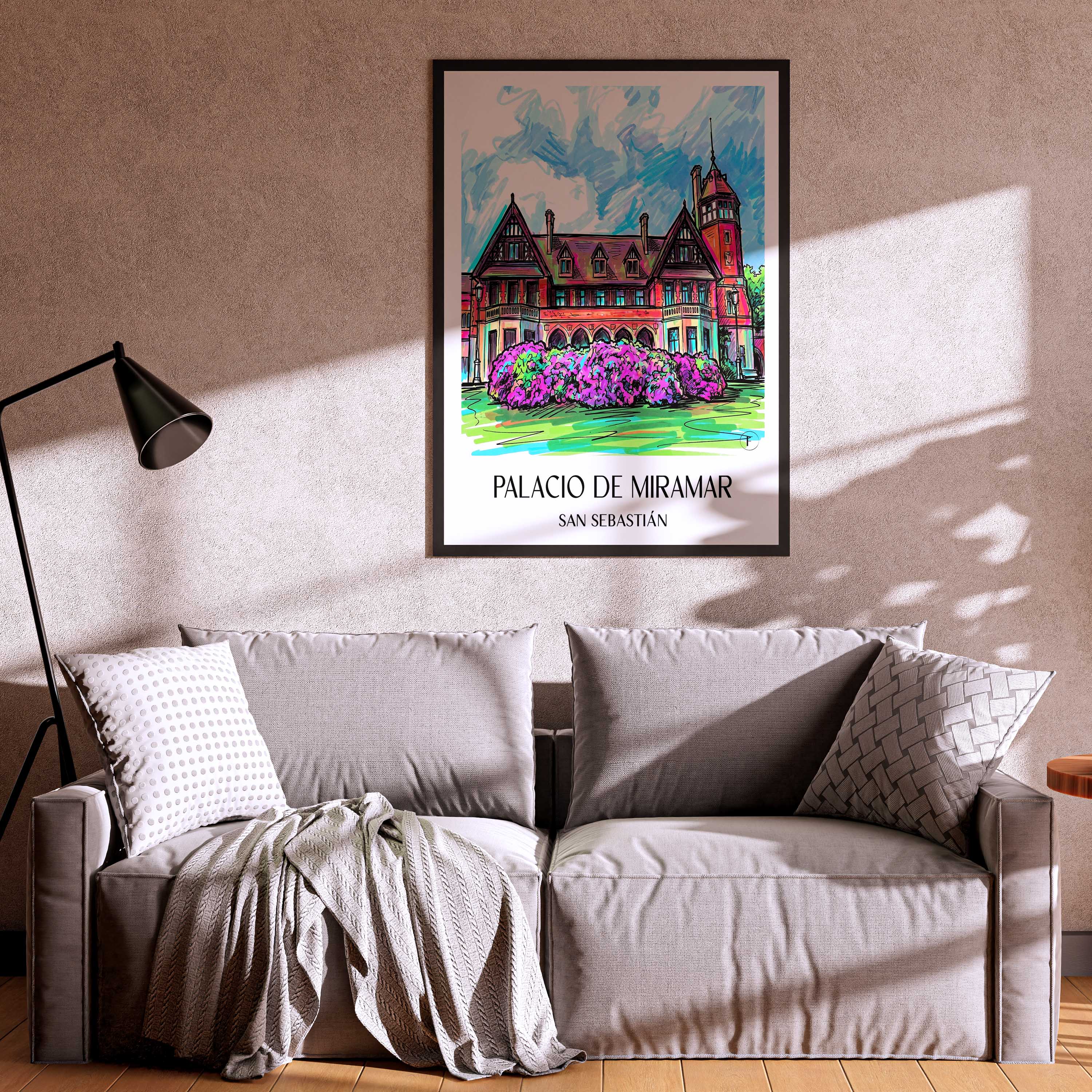 palacio-de-miramar-san-sebastián-spanien-poster-graffiti