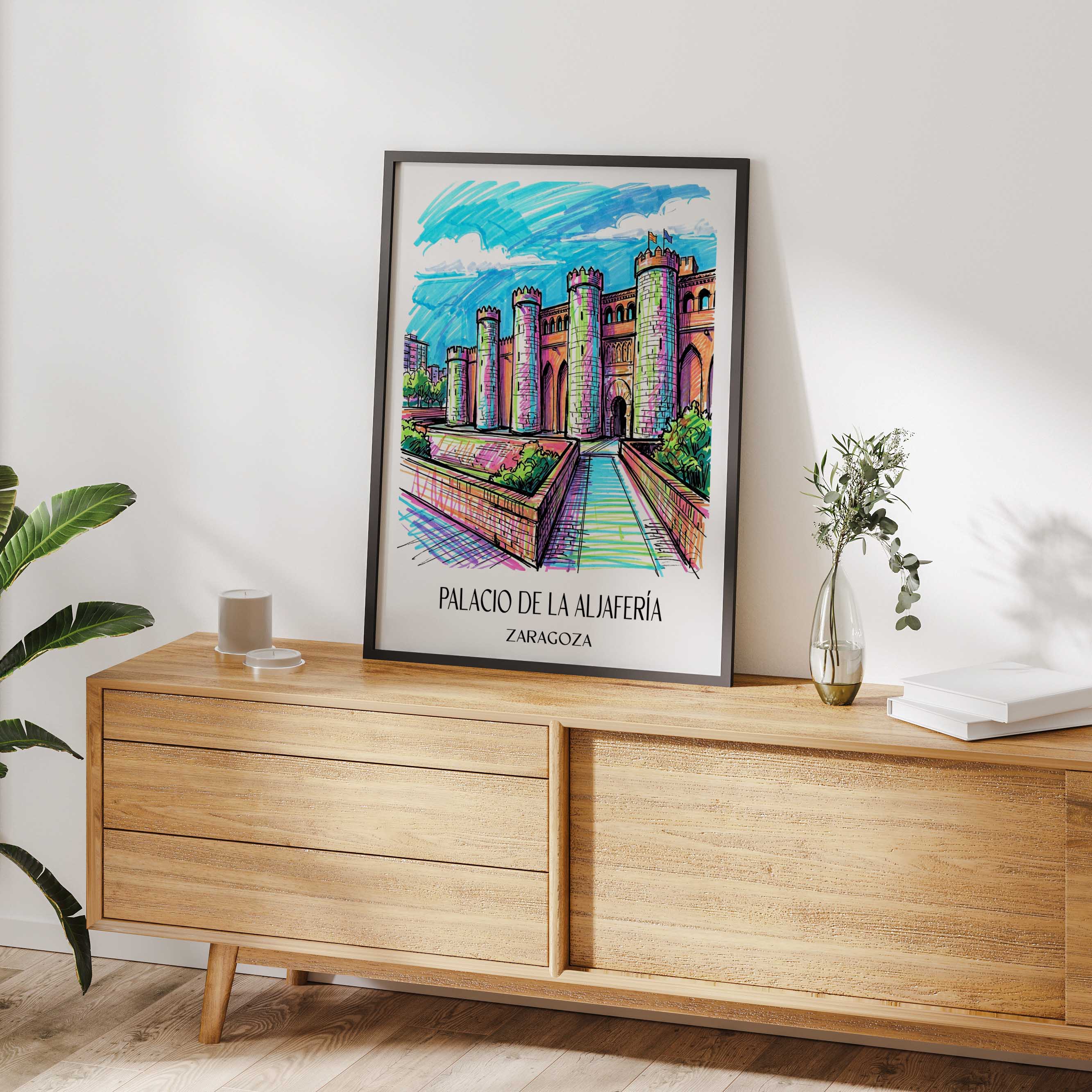 palacio-de-la-aljafería-zaragoza-spanien-poster-graffiti