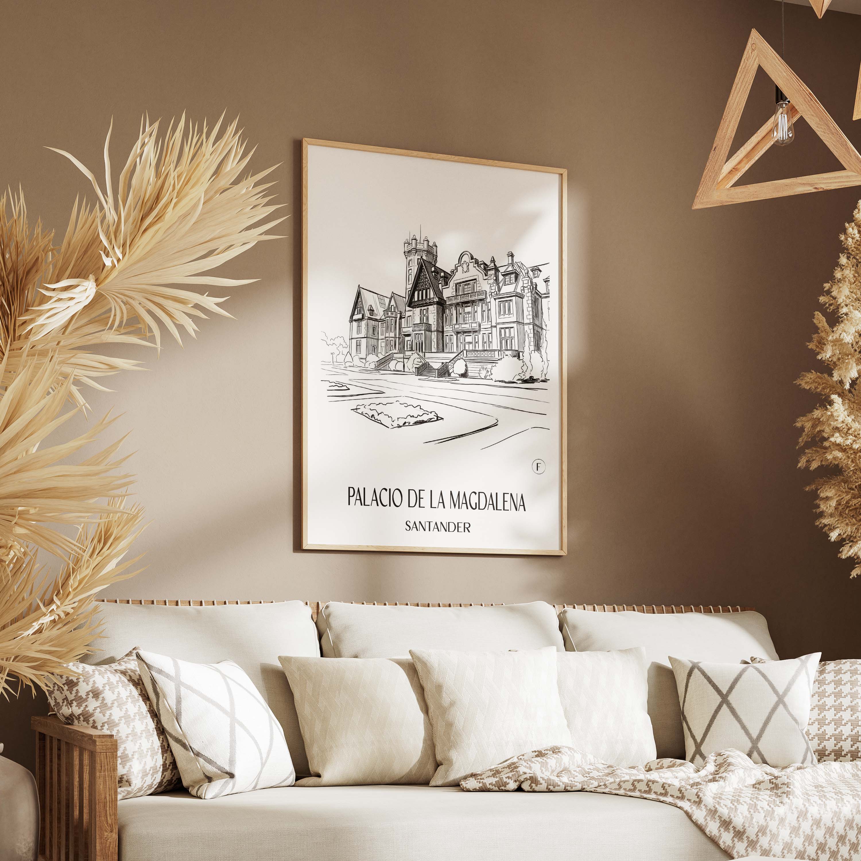 palacio-de-la-magdalena-santander-spanien-poster-skizze
