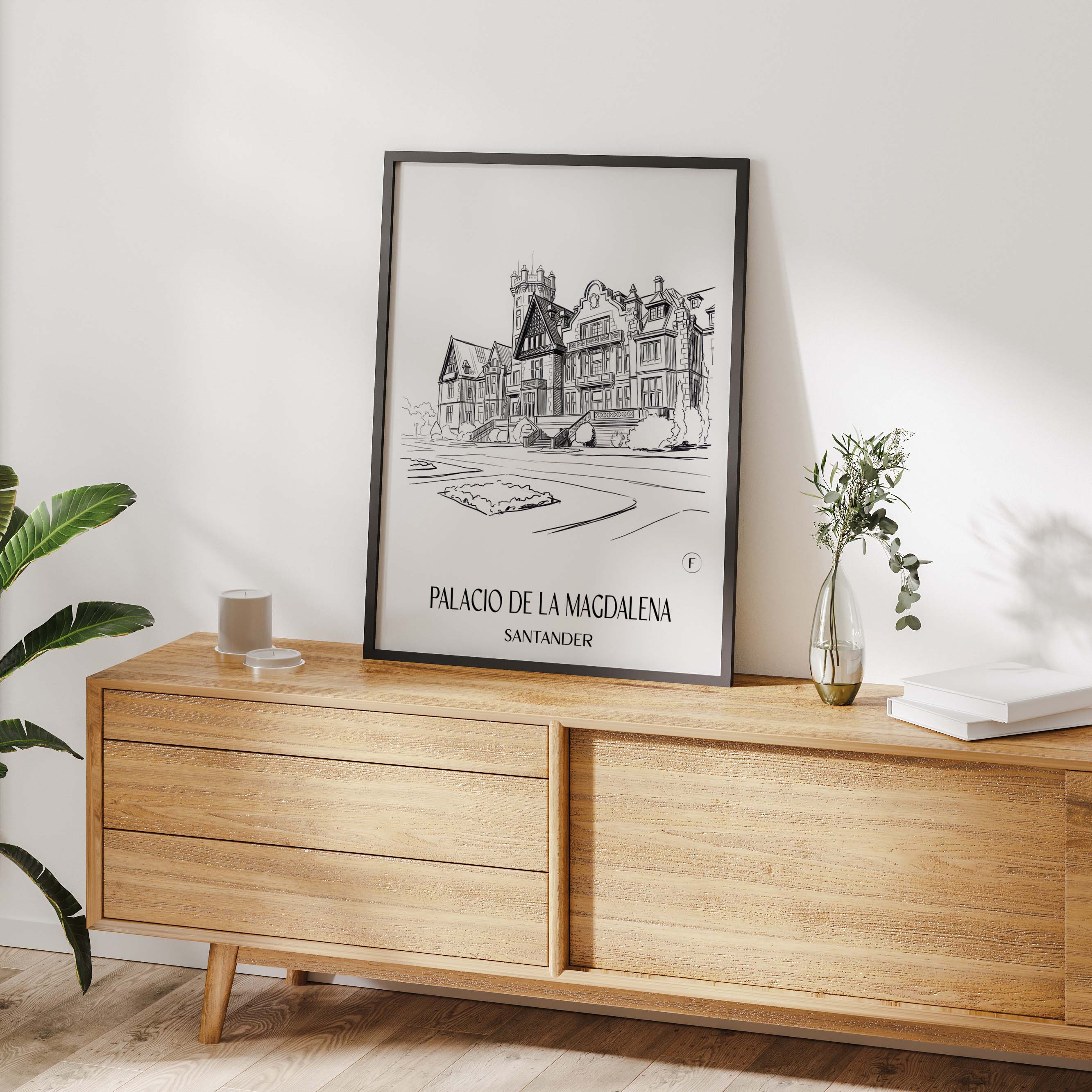 palacio-de-la-magdalena-santander-spanien-poster-skizze