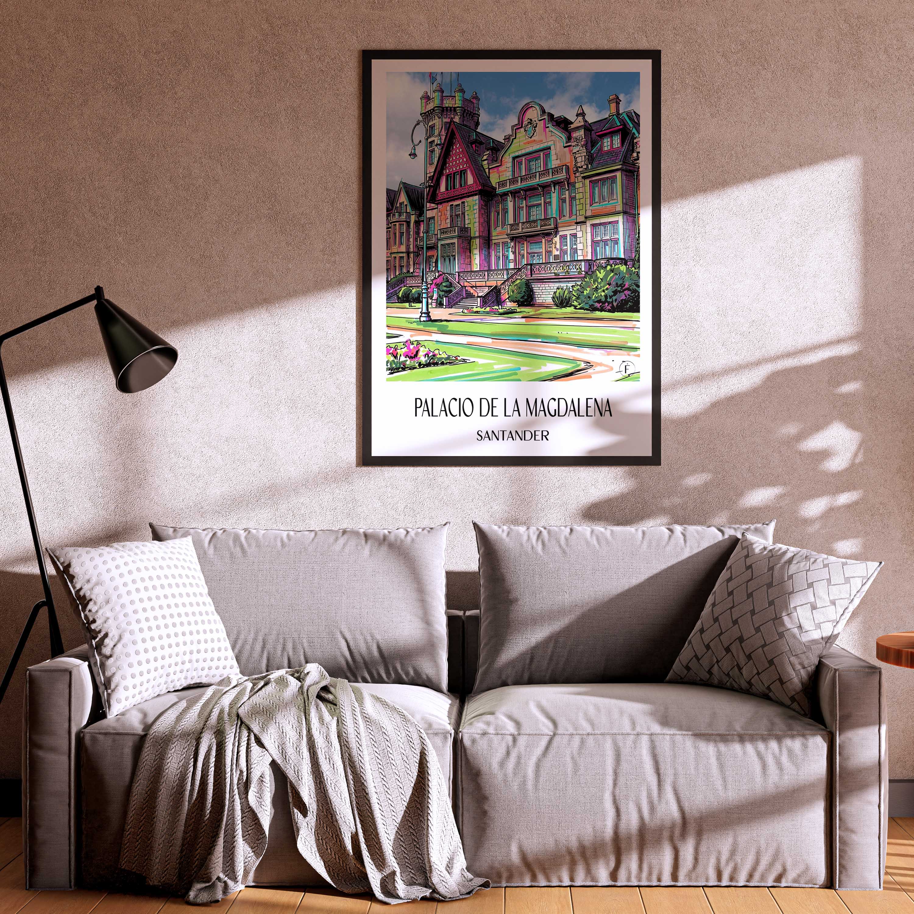 palacio-de-la-magdalena-santander-spanien-poster-graffiti