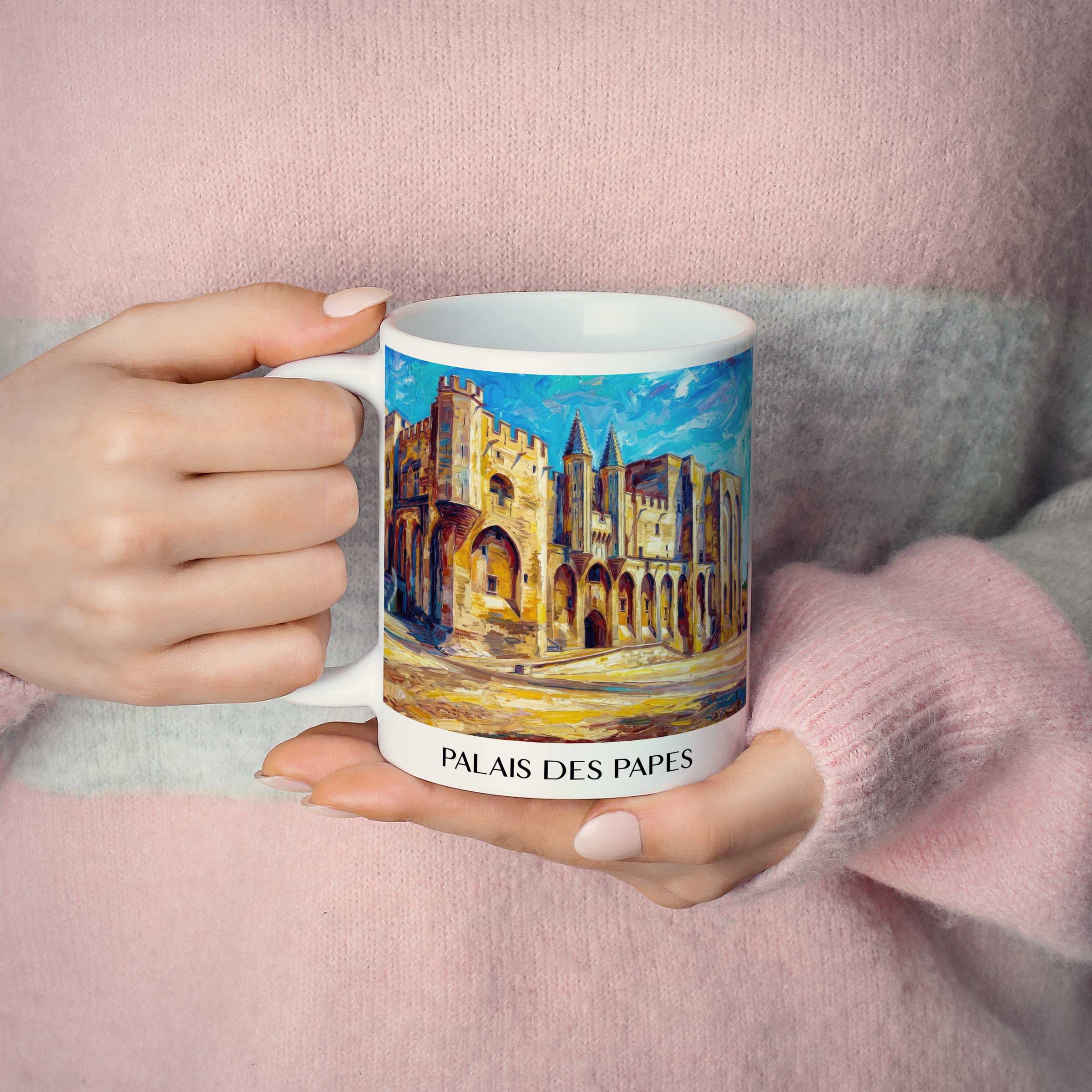 palais-des-papes-avignon-frankreich-kaffeebecher-oil-painting-oelgemaelde