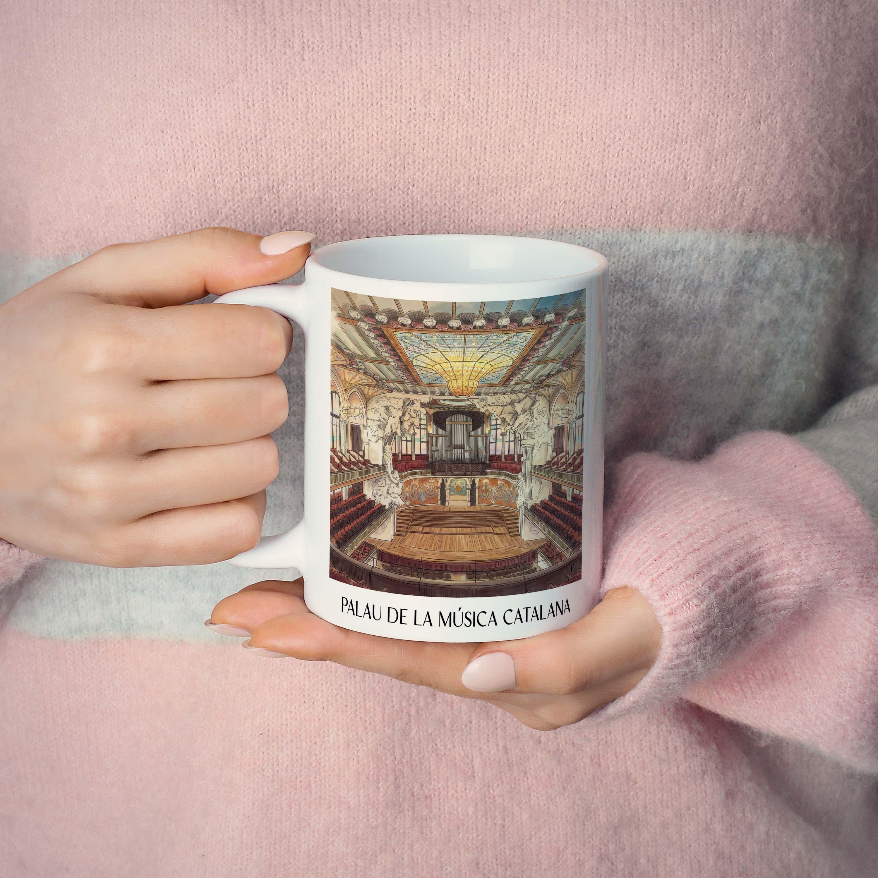 palau-de-la-música-catalana-barcelona-spanien-kaffeebecher-aquarell