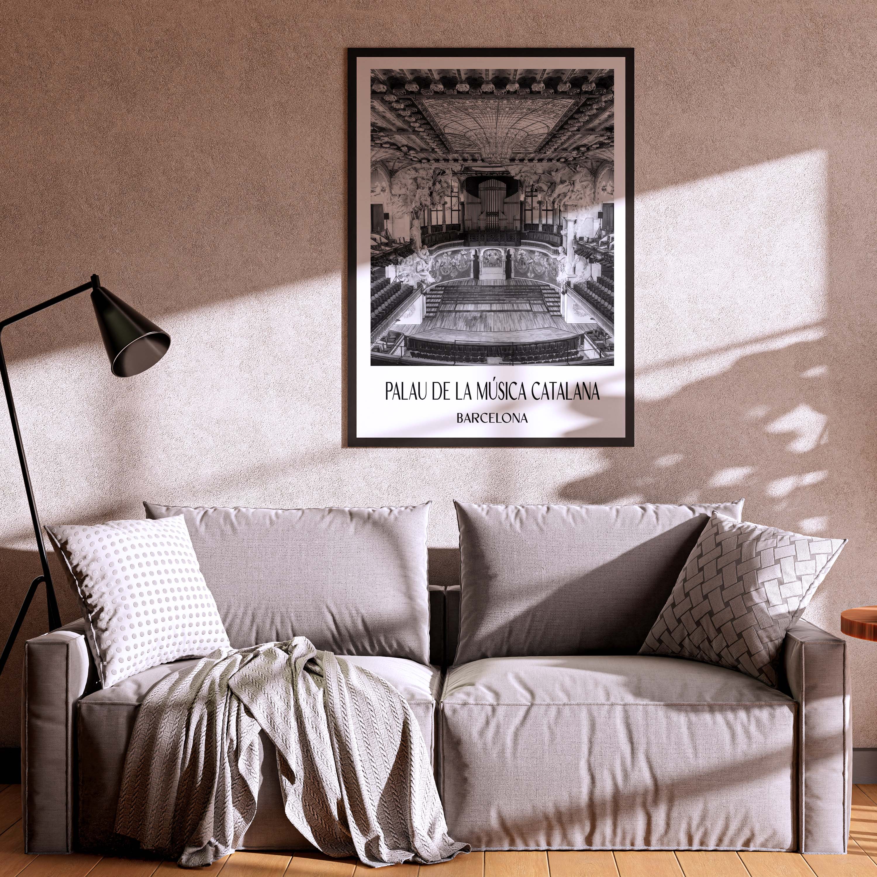 palau-de-la-música-catalana-barcelona-spanien-poster-aquarell-schwarz-weiss