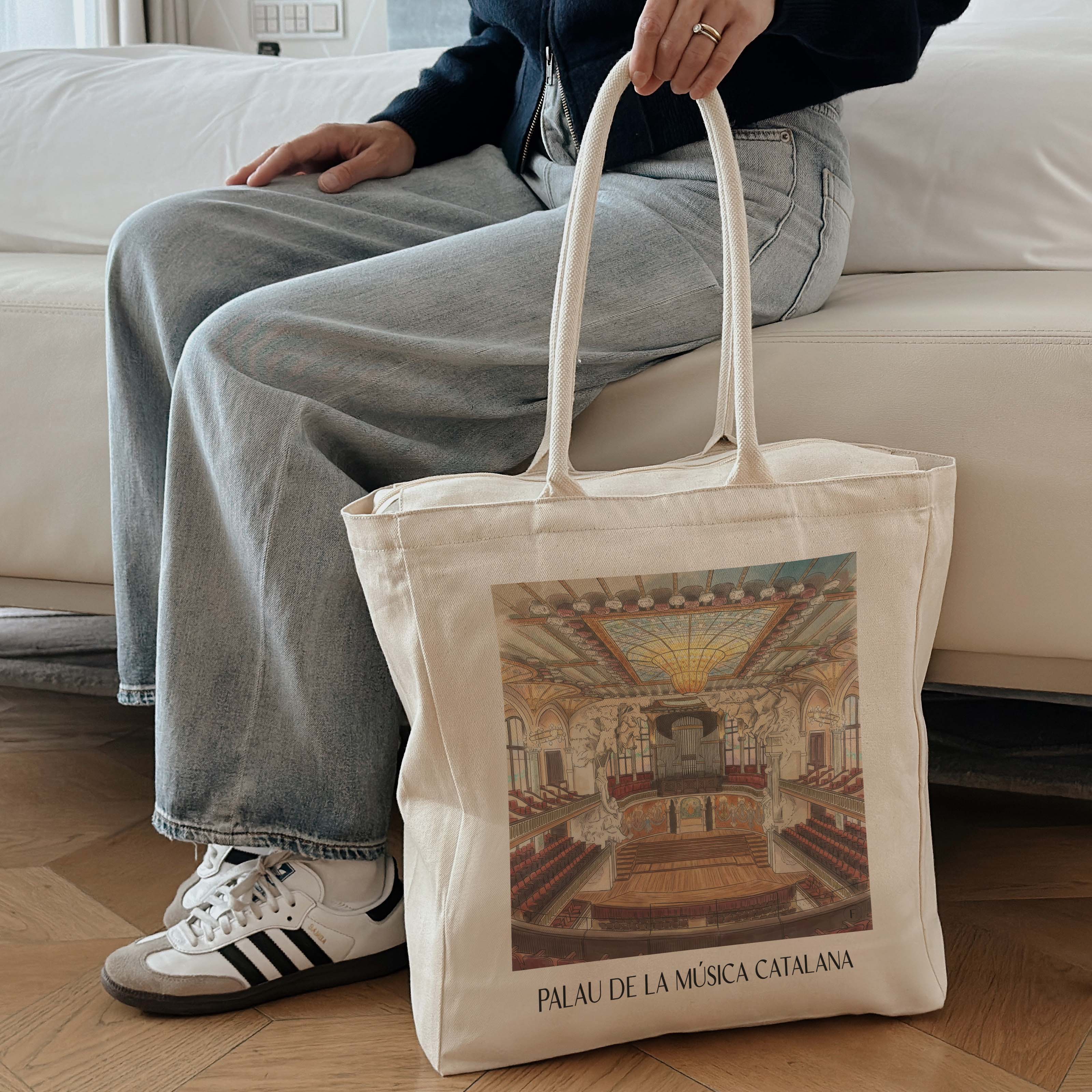 palau-de-la-música-catalana-barcelona-spanien-einkaufstasche-aquarell