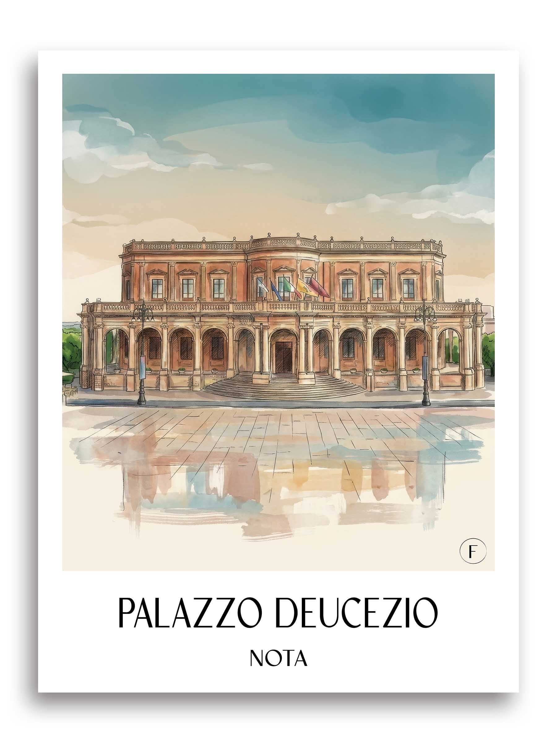 palazzo-ducezio-noto-italien-poster-aquarell