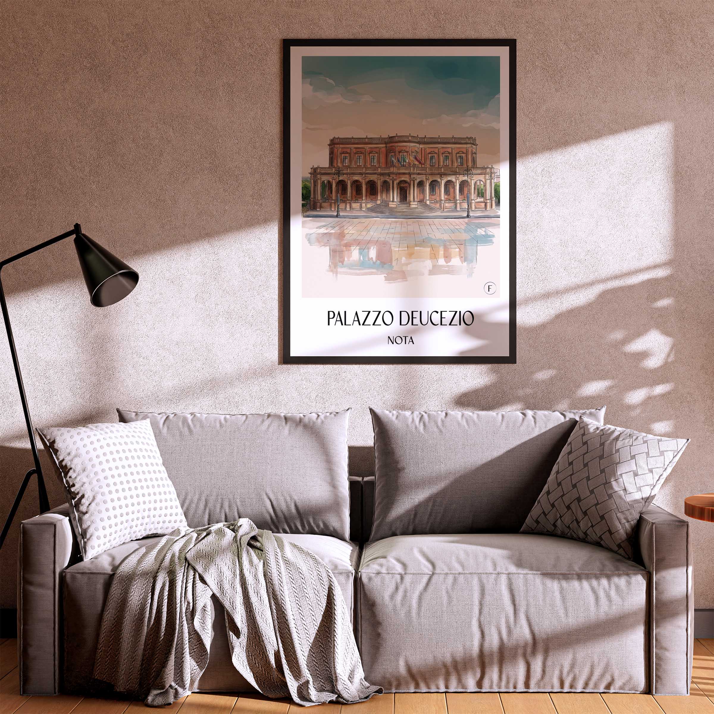 palazzo-ducezio-noto-italien-poster-aquarell