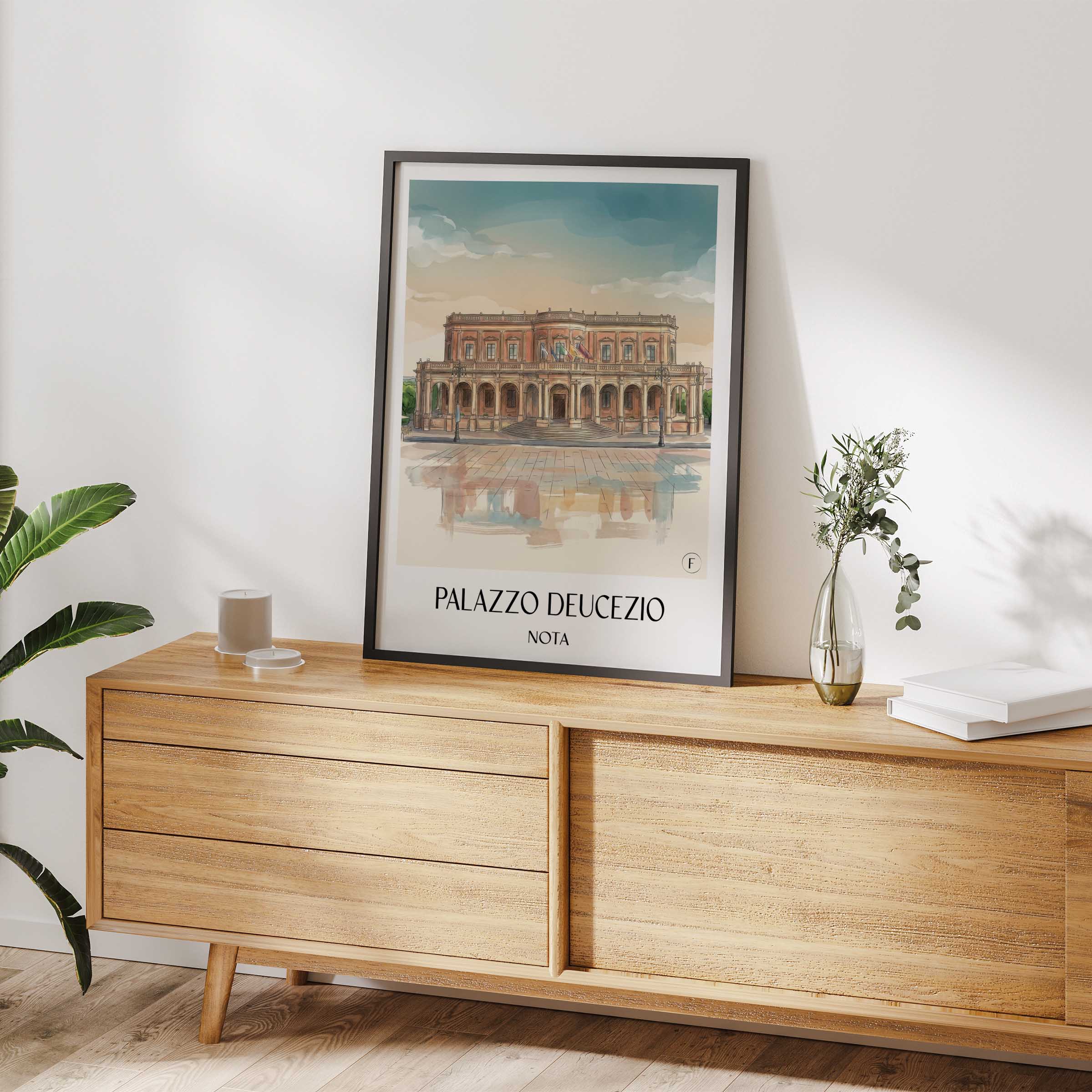 palazzo-ducezio-noto-italien-poster-aquarell