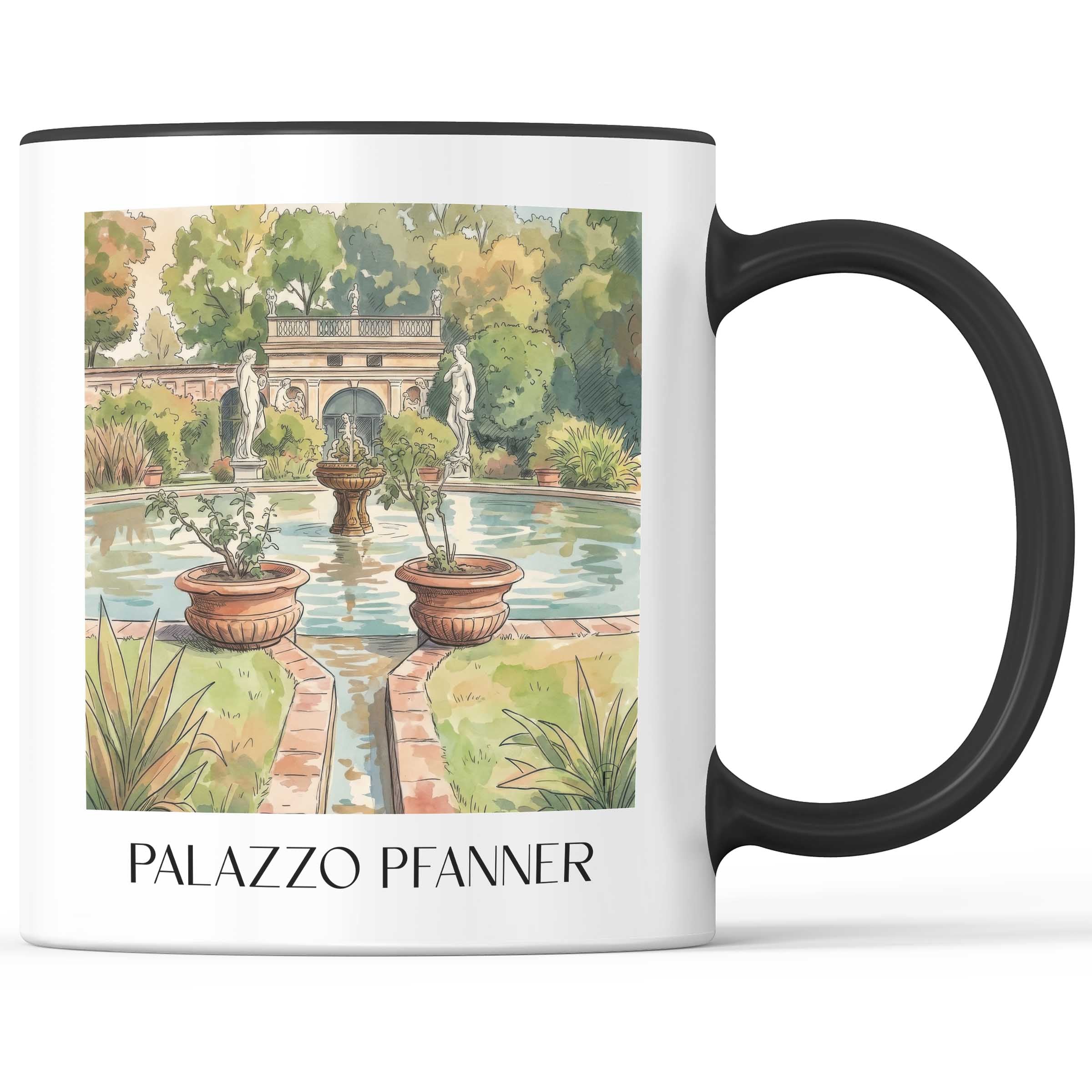 Palazzo Pfanner Kaffeebecher - Lucca - Italien Becher - Kaffeetasse im Aquarell Stil - favplace