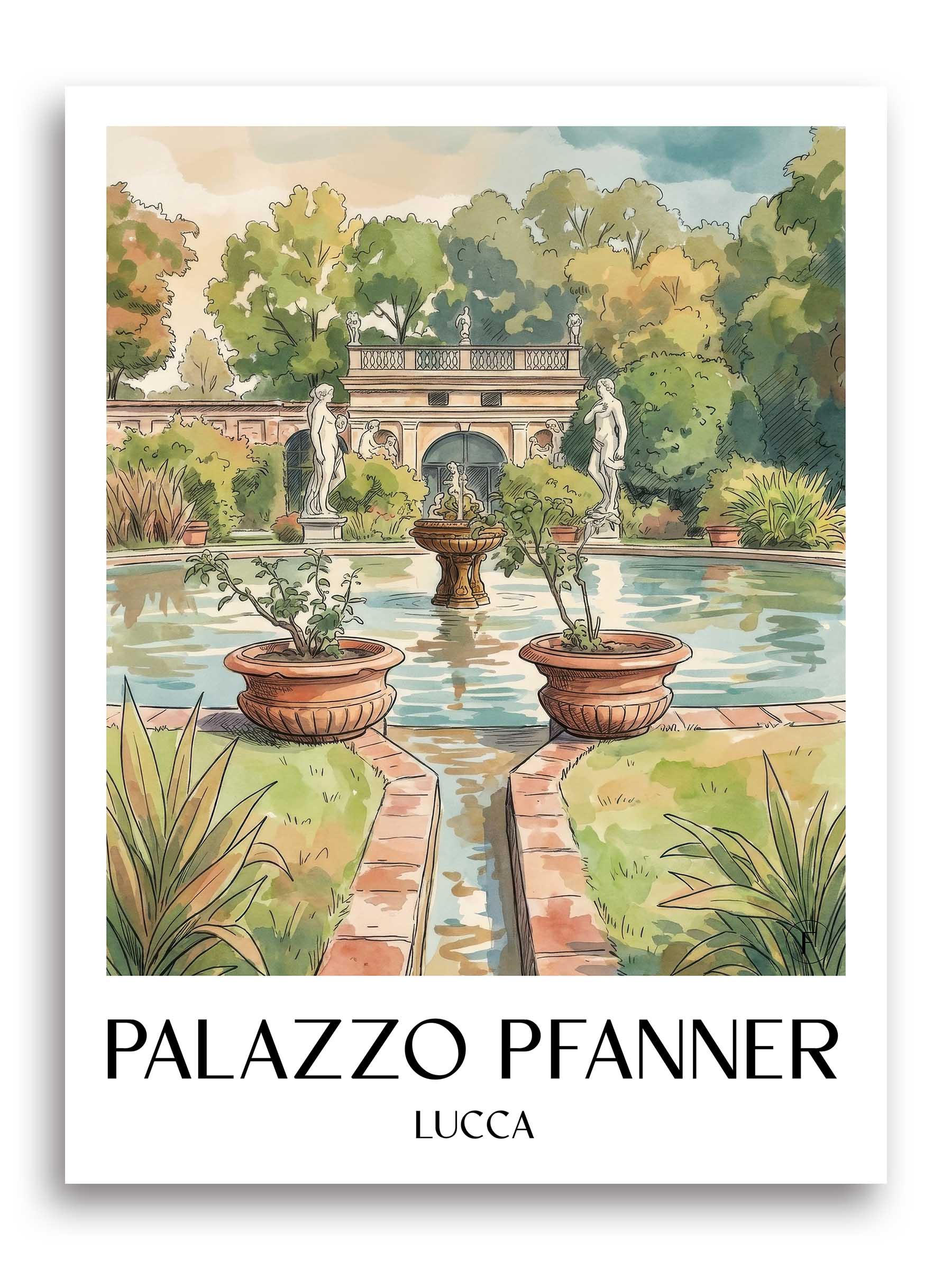 palazzo-pfanner-lucca-italien-poster-aquarell