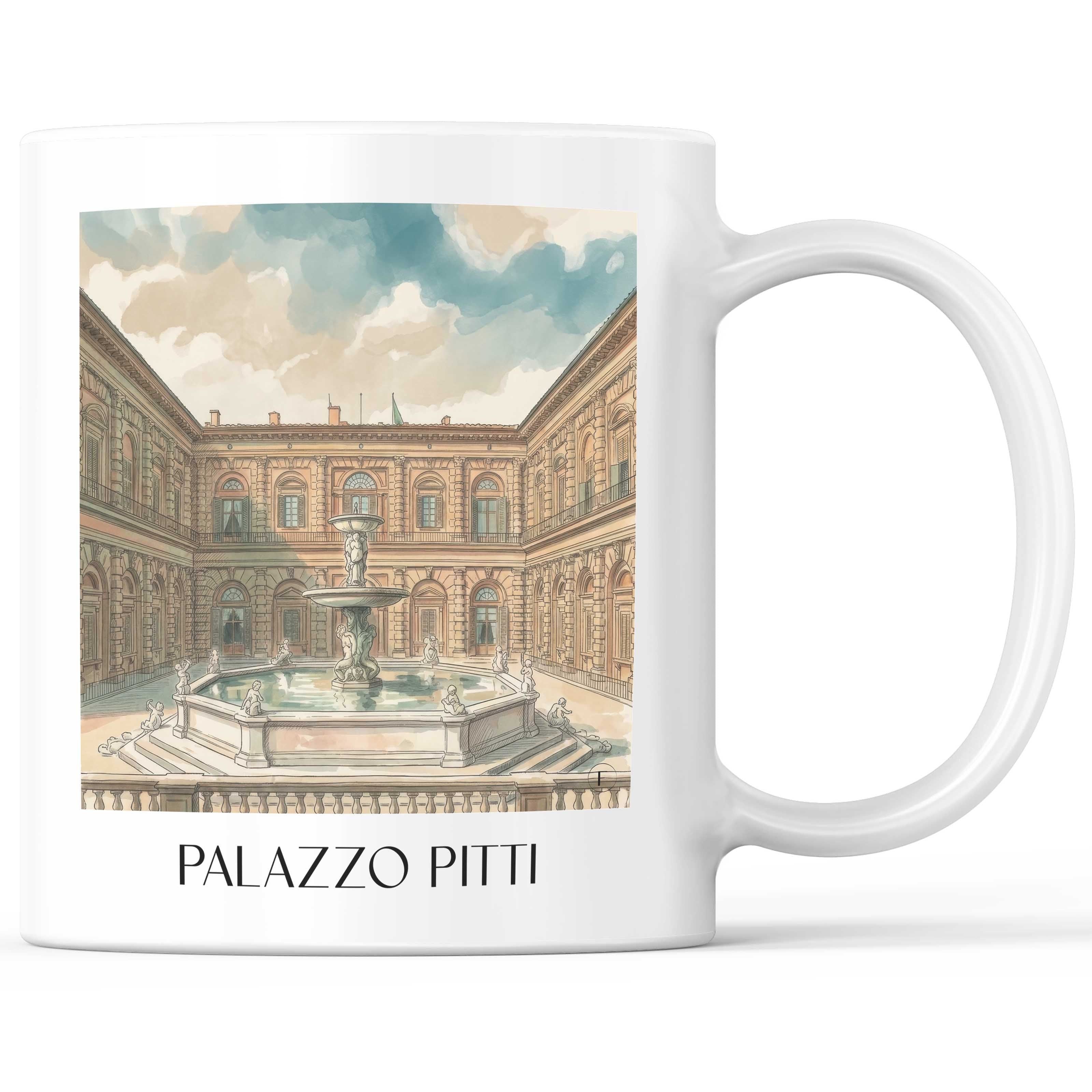 palazzo-pitti-florenz-italien-kaffeebecher-aquarell