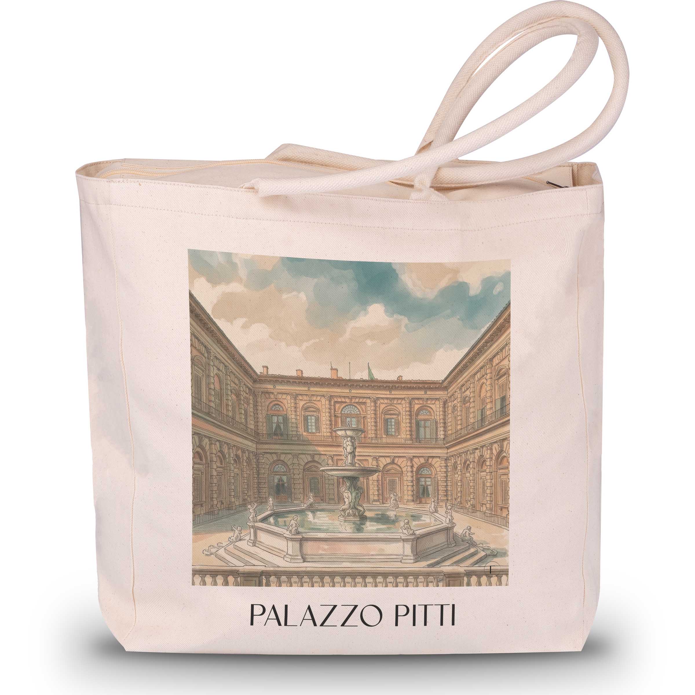 palazzo-pitti-florenz-italien-einkaufstasche-aquarell