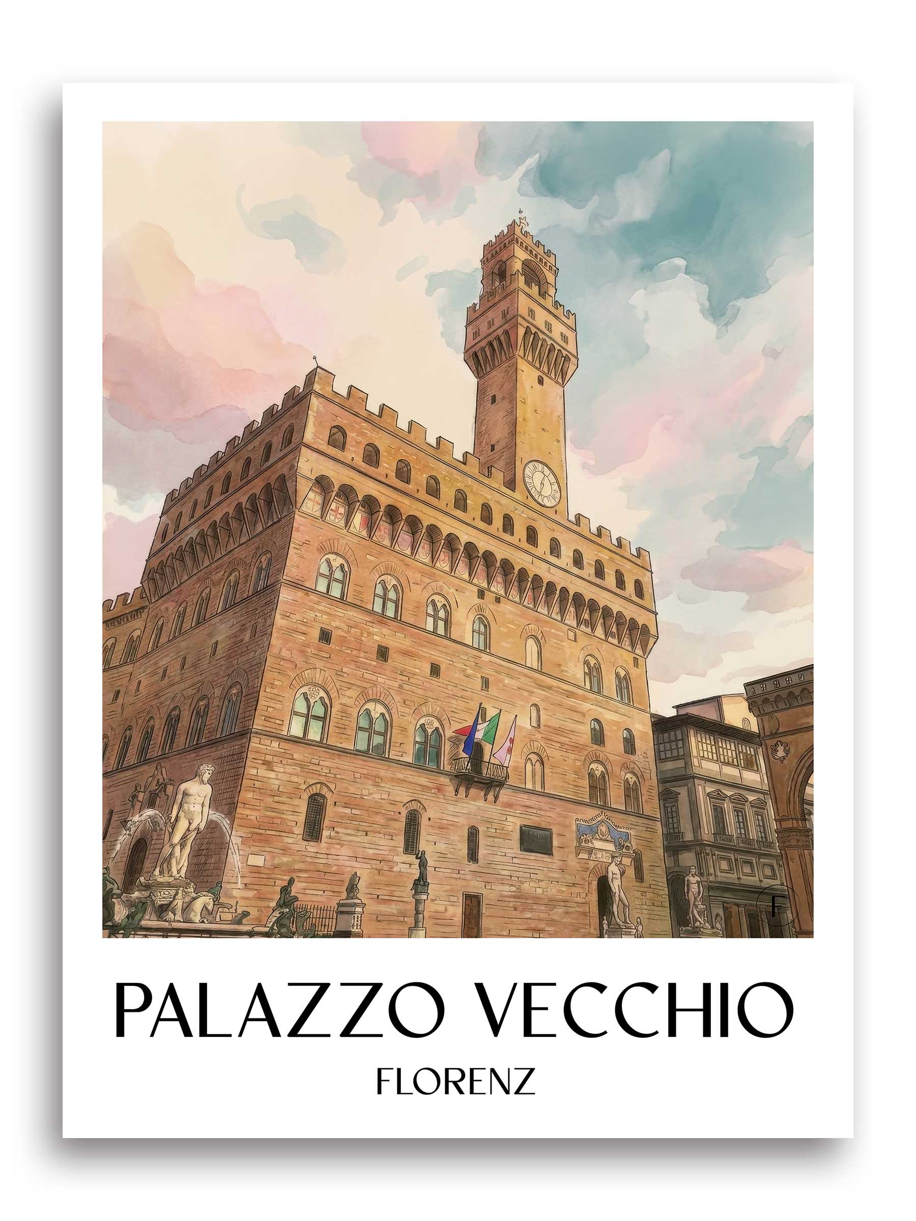 palazzo-vecchio-florenz-italien-poster-aquarell